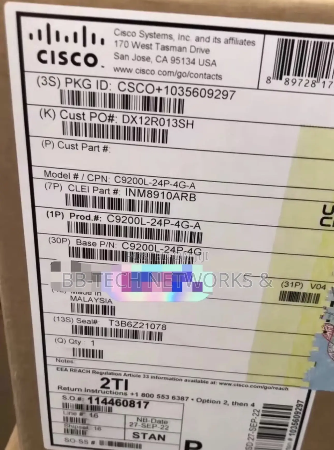 C9200l-24p-4g-a |Cisco Switch Catalyst 9200 24-Port Poe Switch