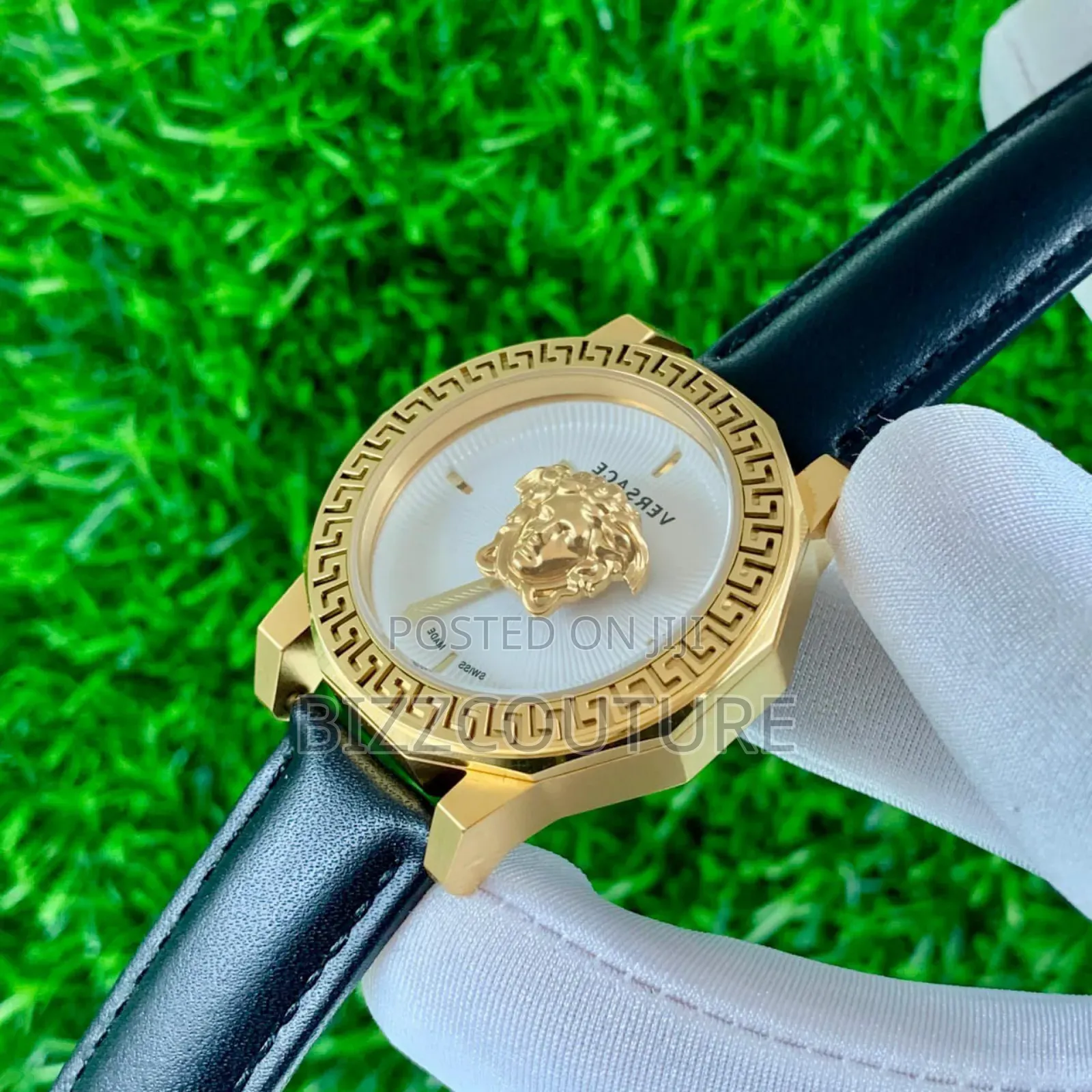 Original Gucci Black Genuine Leather Strap Quartz Watch