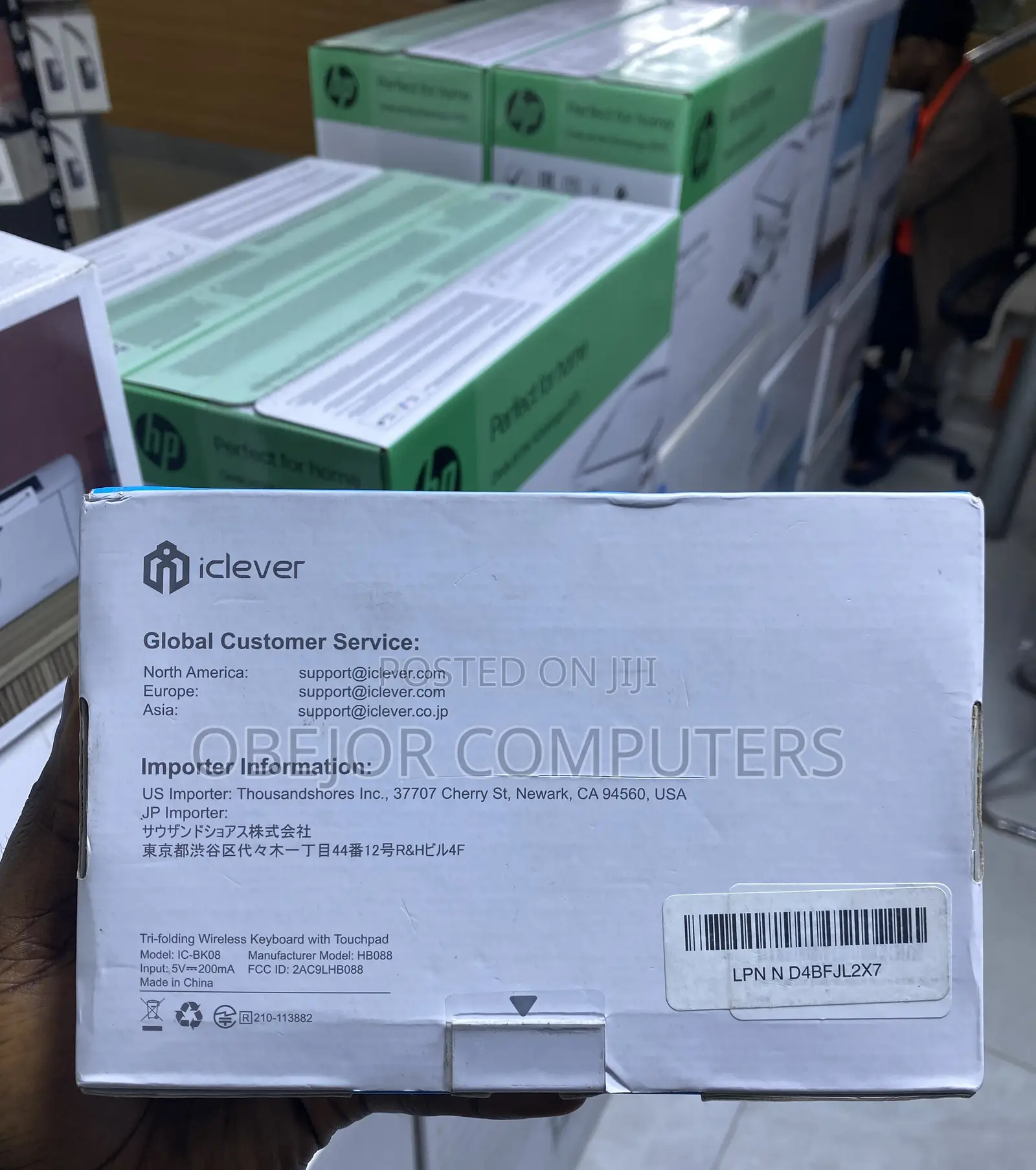 Iciever Ic-Bk08 Tri-Folding Wireless Keyboard With Touch Pad