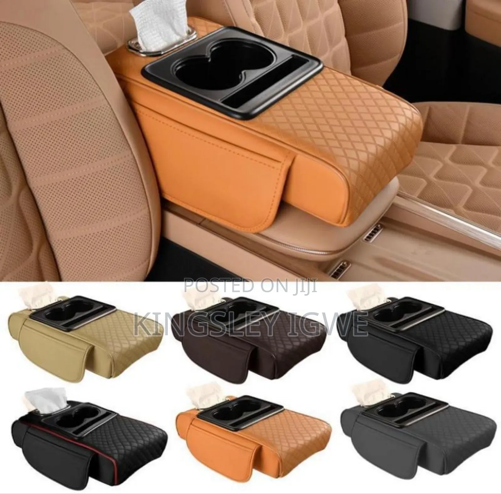 Quality Leather Arm Rest Organizer