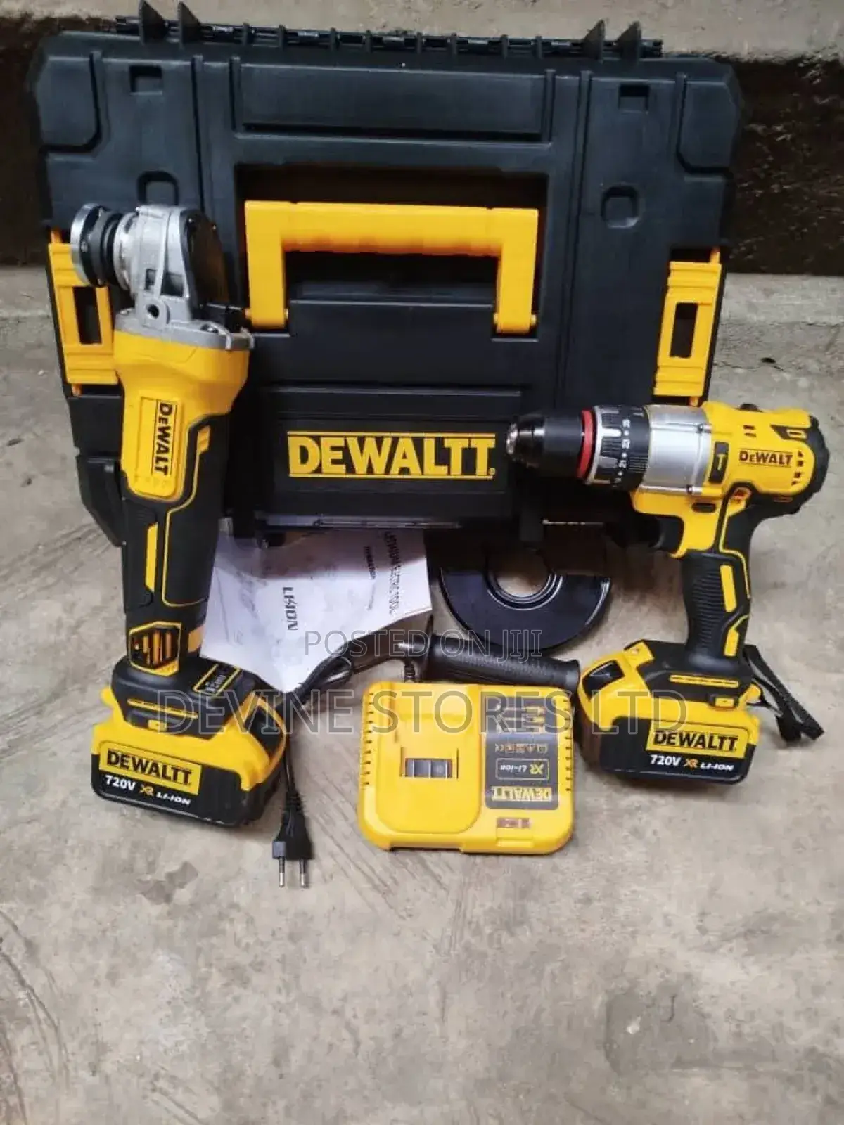 118vf Dewalt Angle Grinder and Screw Machine