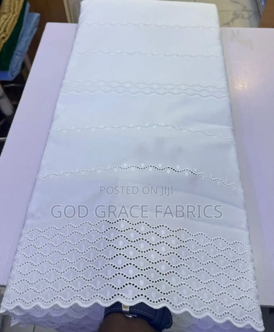 100% Cotton Swiss Pique Polish Lace for Both Men and Women