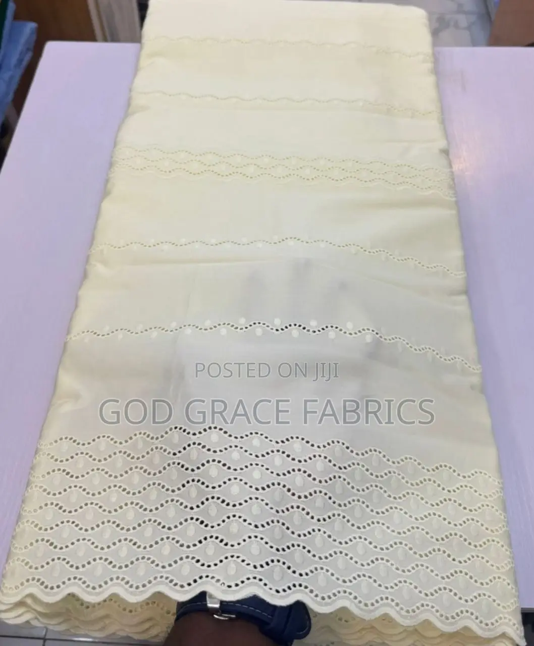 100% Cotton Swiss Pique Polish Lace for Both Men and Women