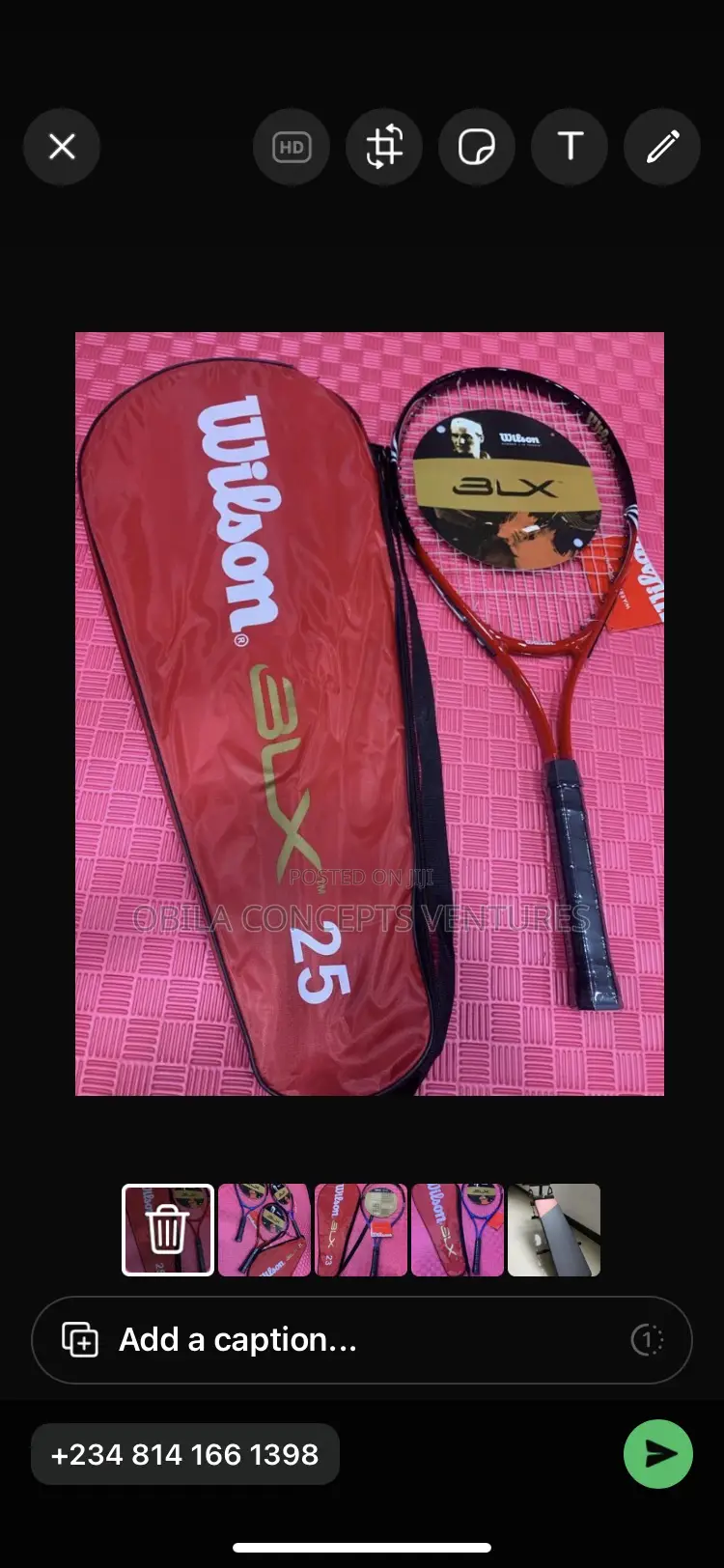 Wilson Tennis Racket All Sizes..