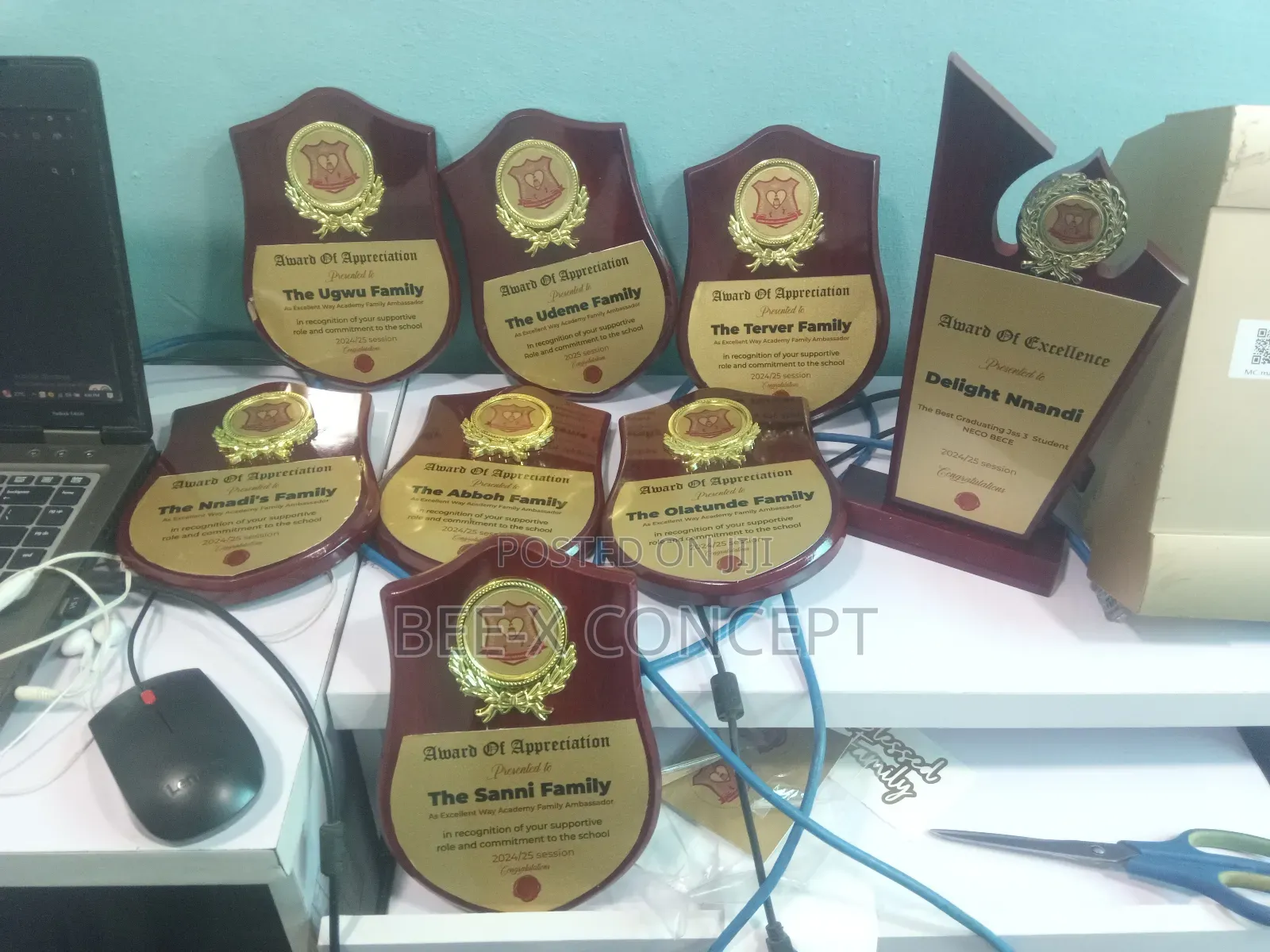 Wooden Award Plague