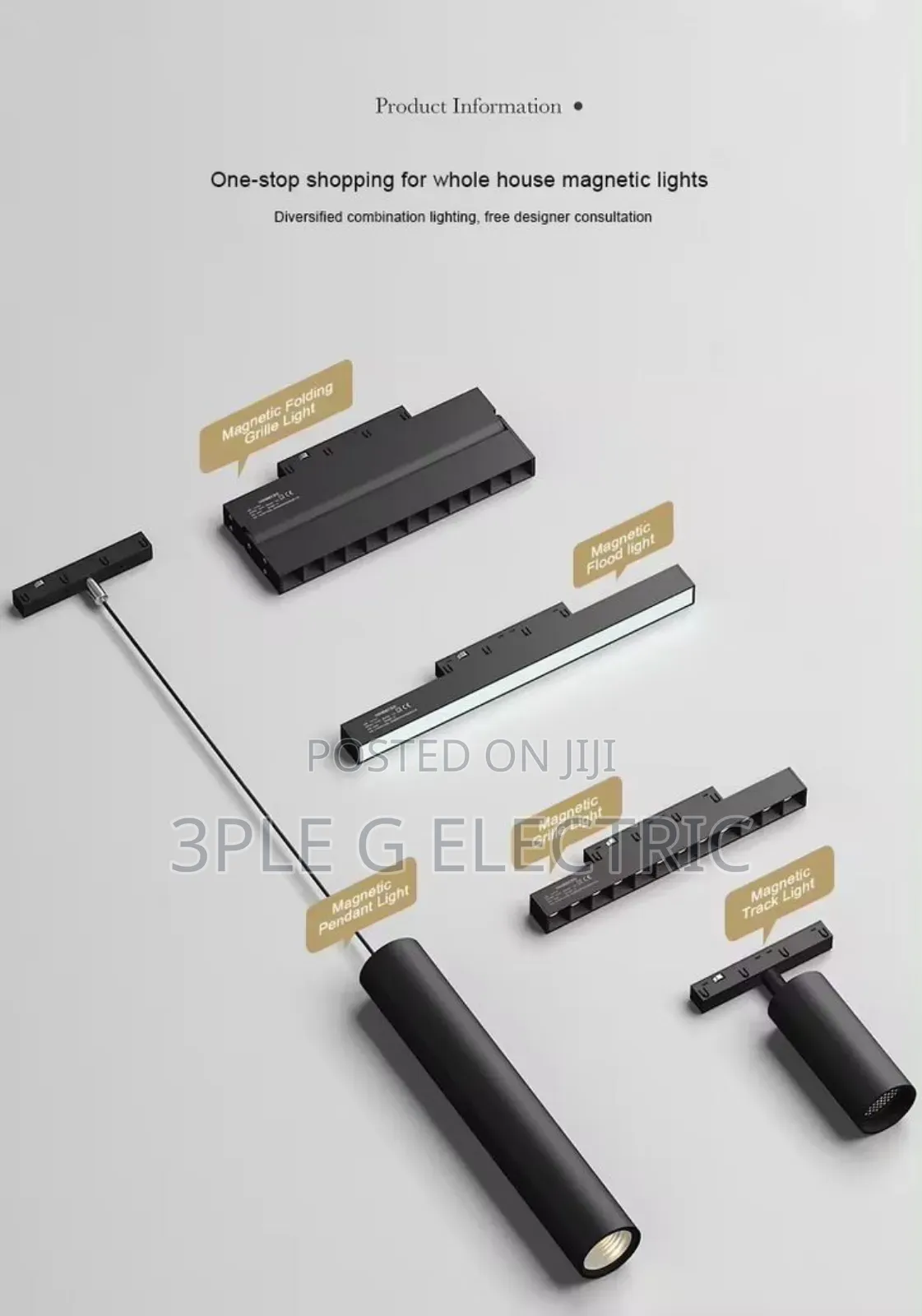 Executive Magnetic Track Light Parts