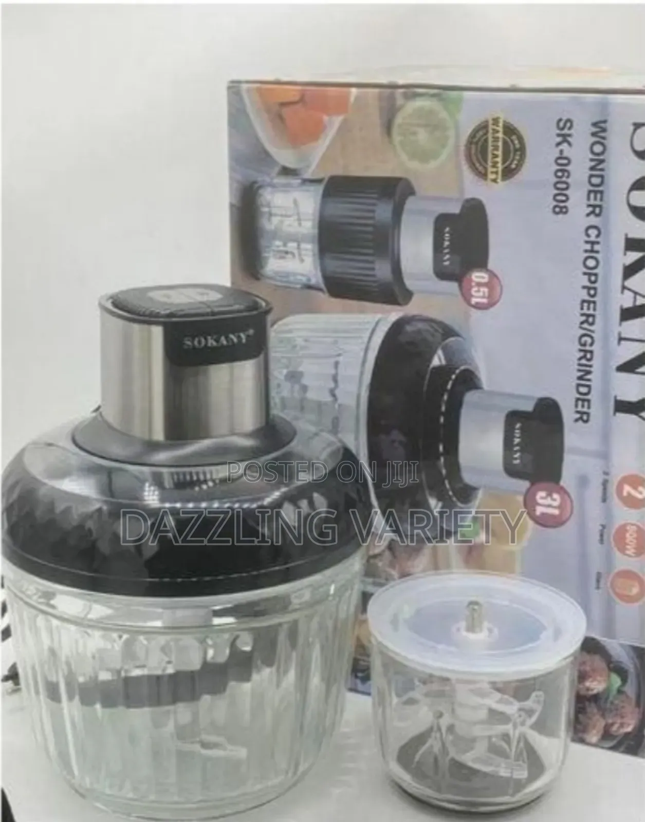 Sokany 2in1 Wonder Chopper/Grinder/Food Processor