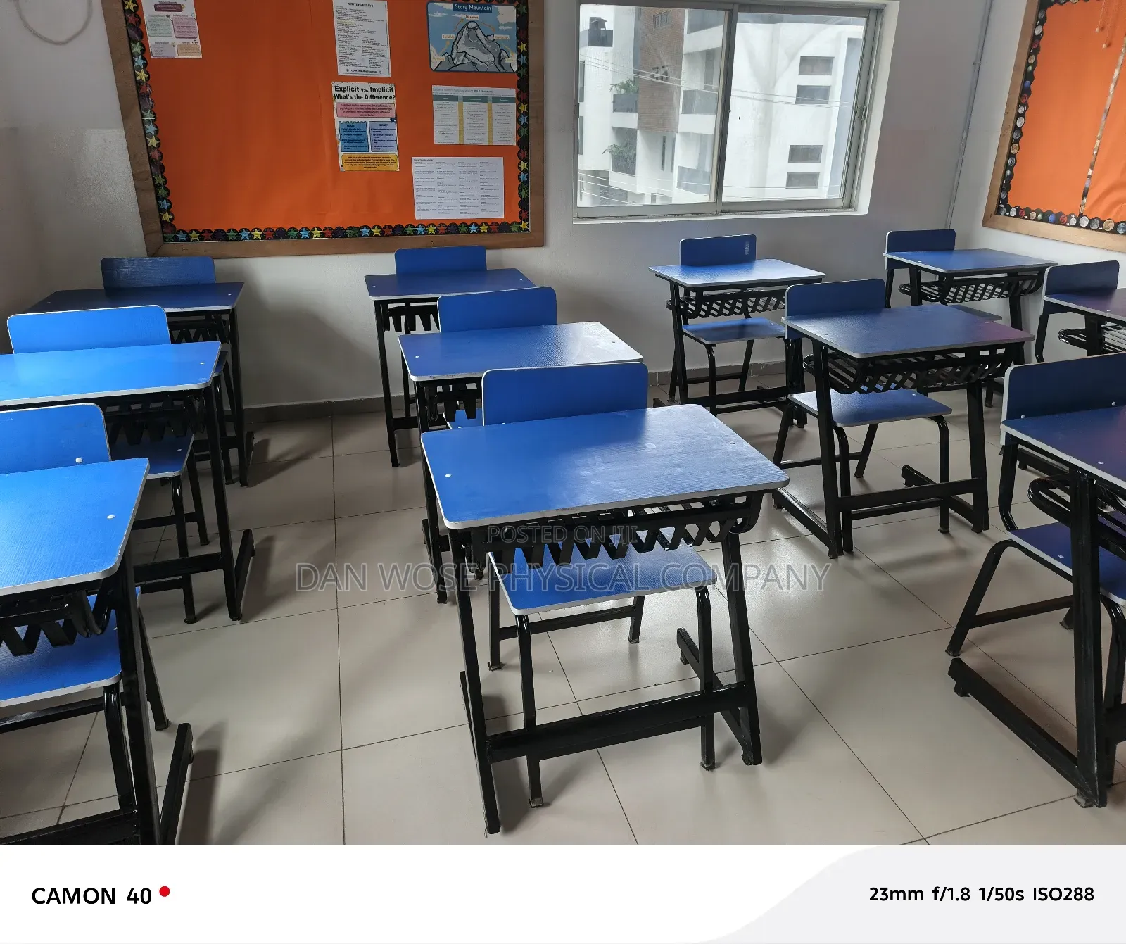 Single Desk and Seat Seperate