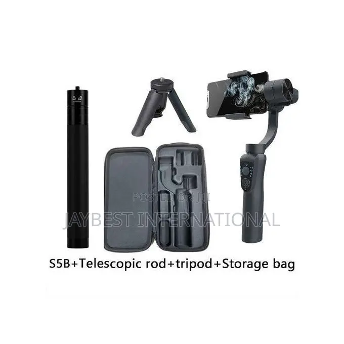 S5b 3-Axis Hand Held Stabilized Gimbal Selfie Stick for Smart Phone