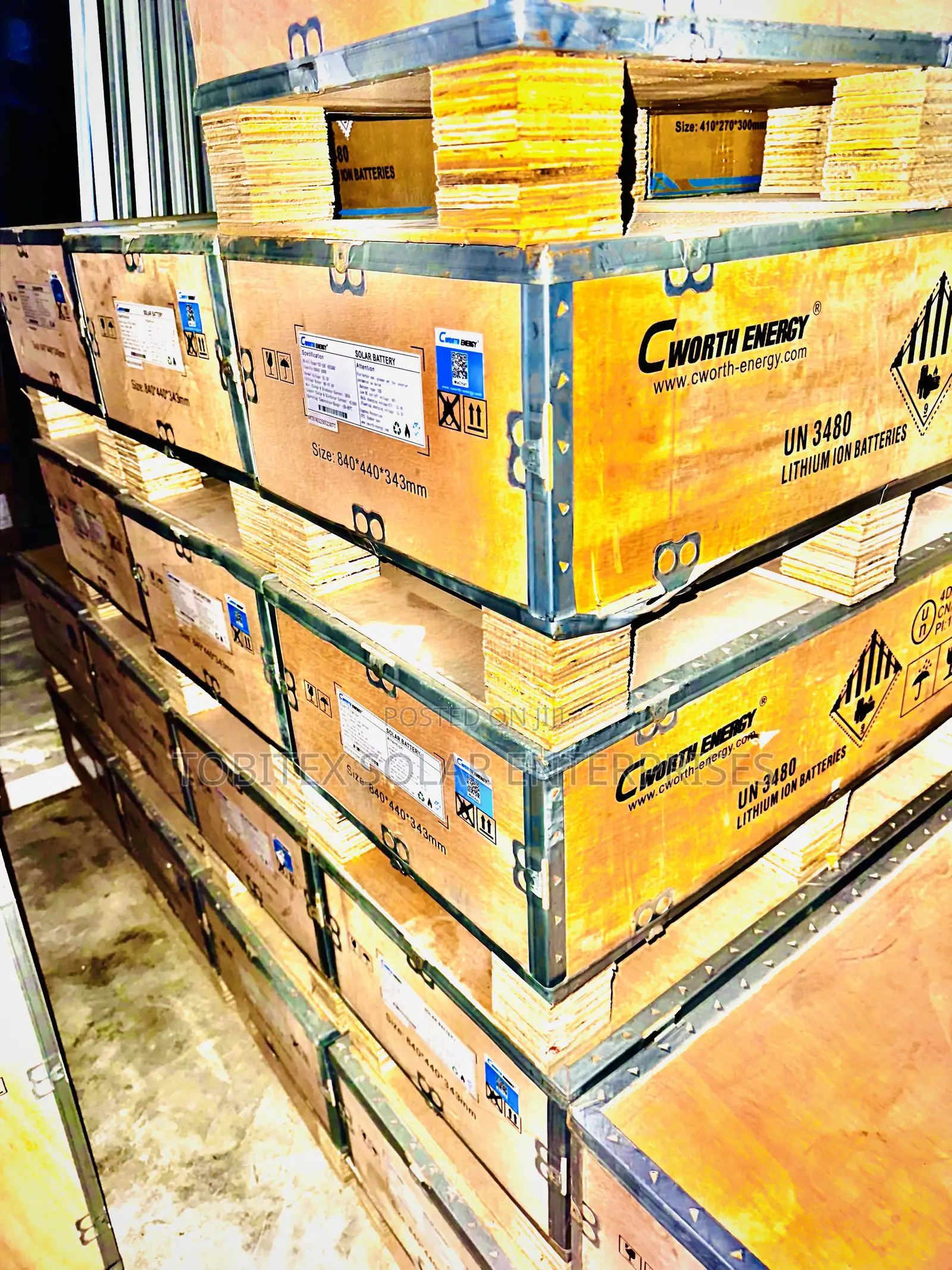 Cworth Lithium Ion Batterie’S 10kilowatts System 51.2vols