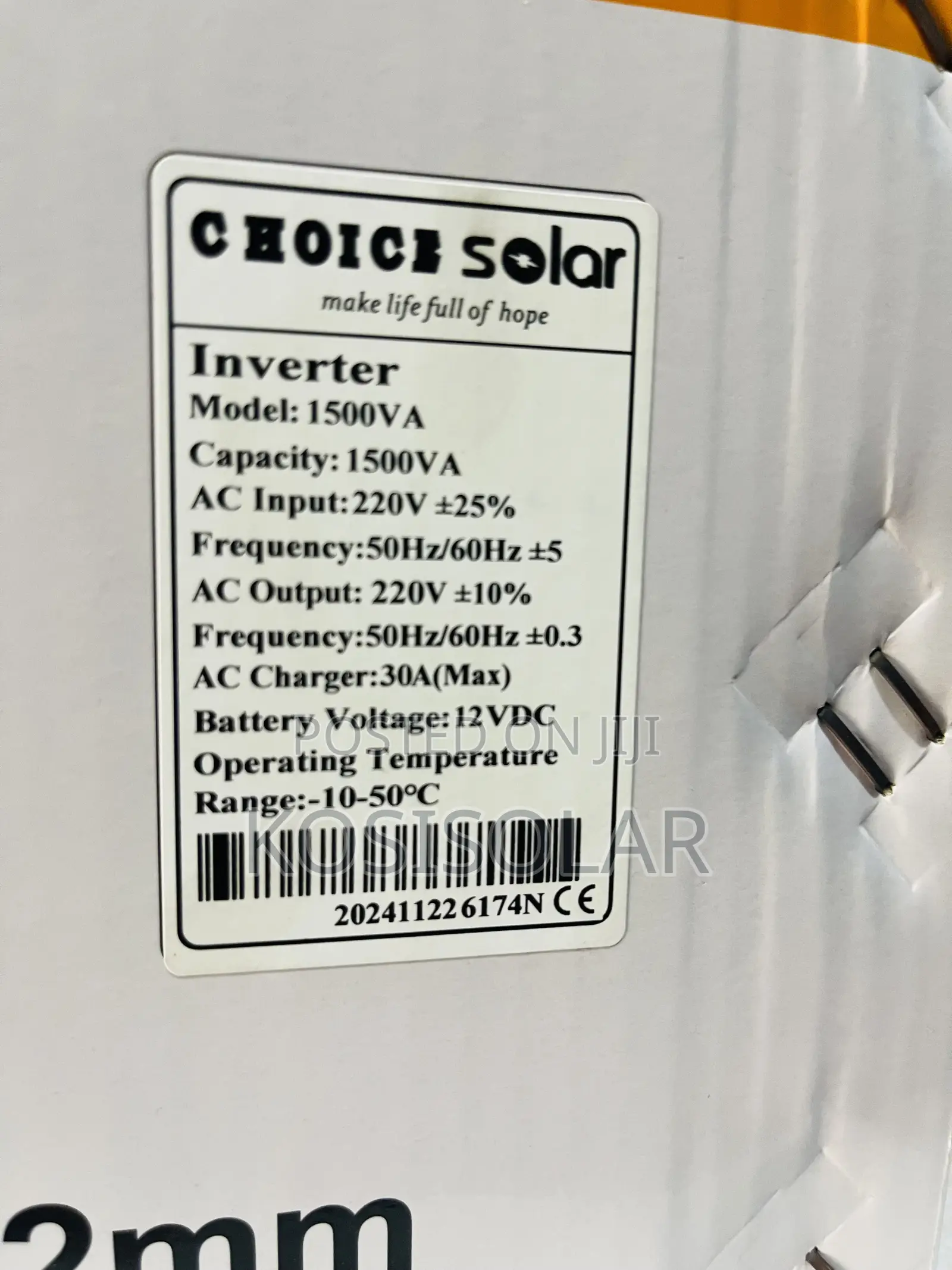 1.5kva 12v Choice Solar Inverter