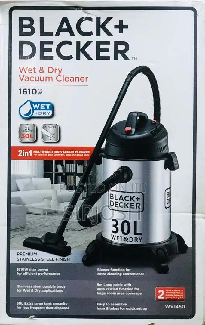 Black + Decker Wet and Dry Vacuum Cleaner