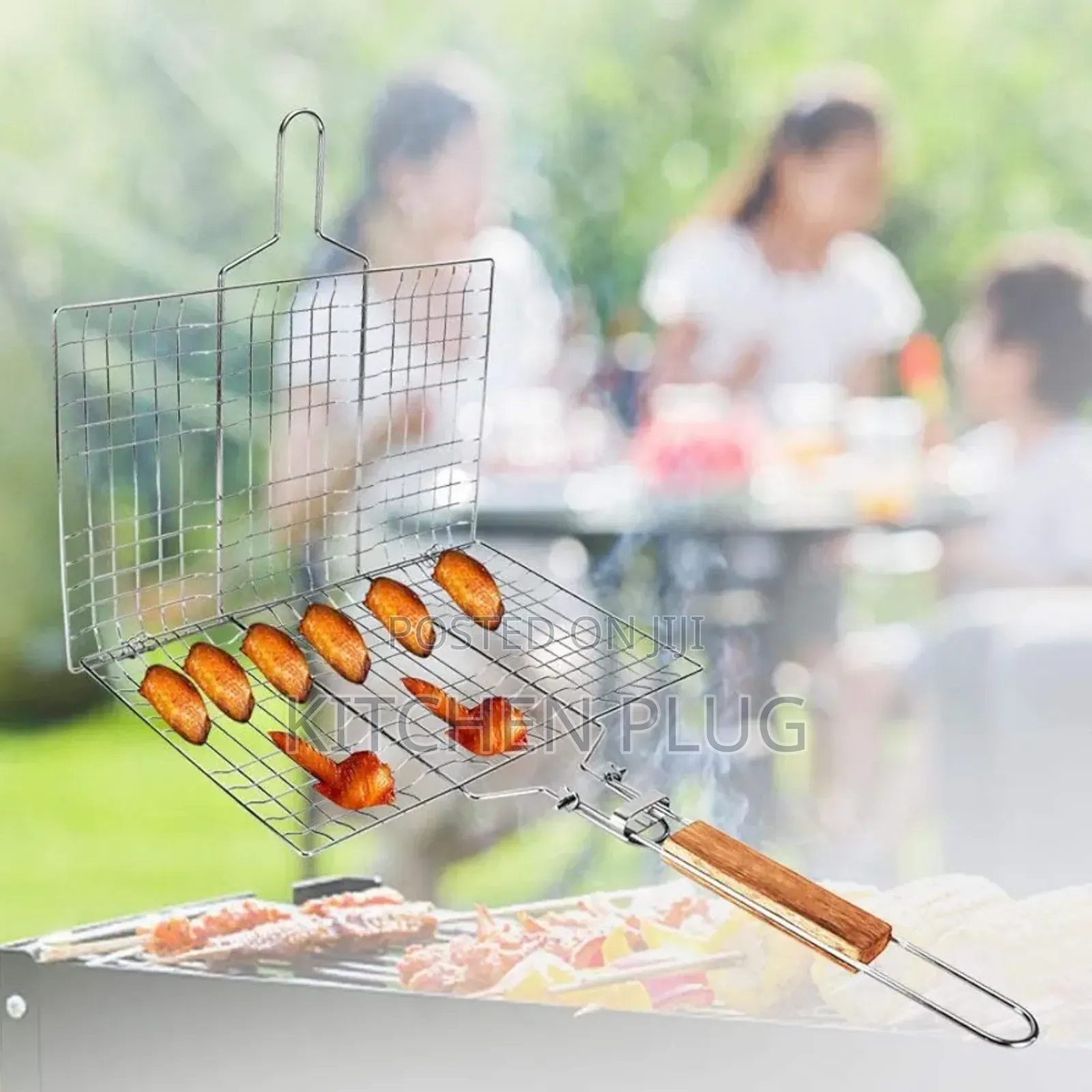 Portable Bbq Grilling Basket, 『 26 X 26 Cm 』 Steel