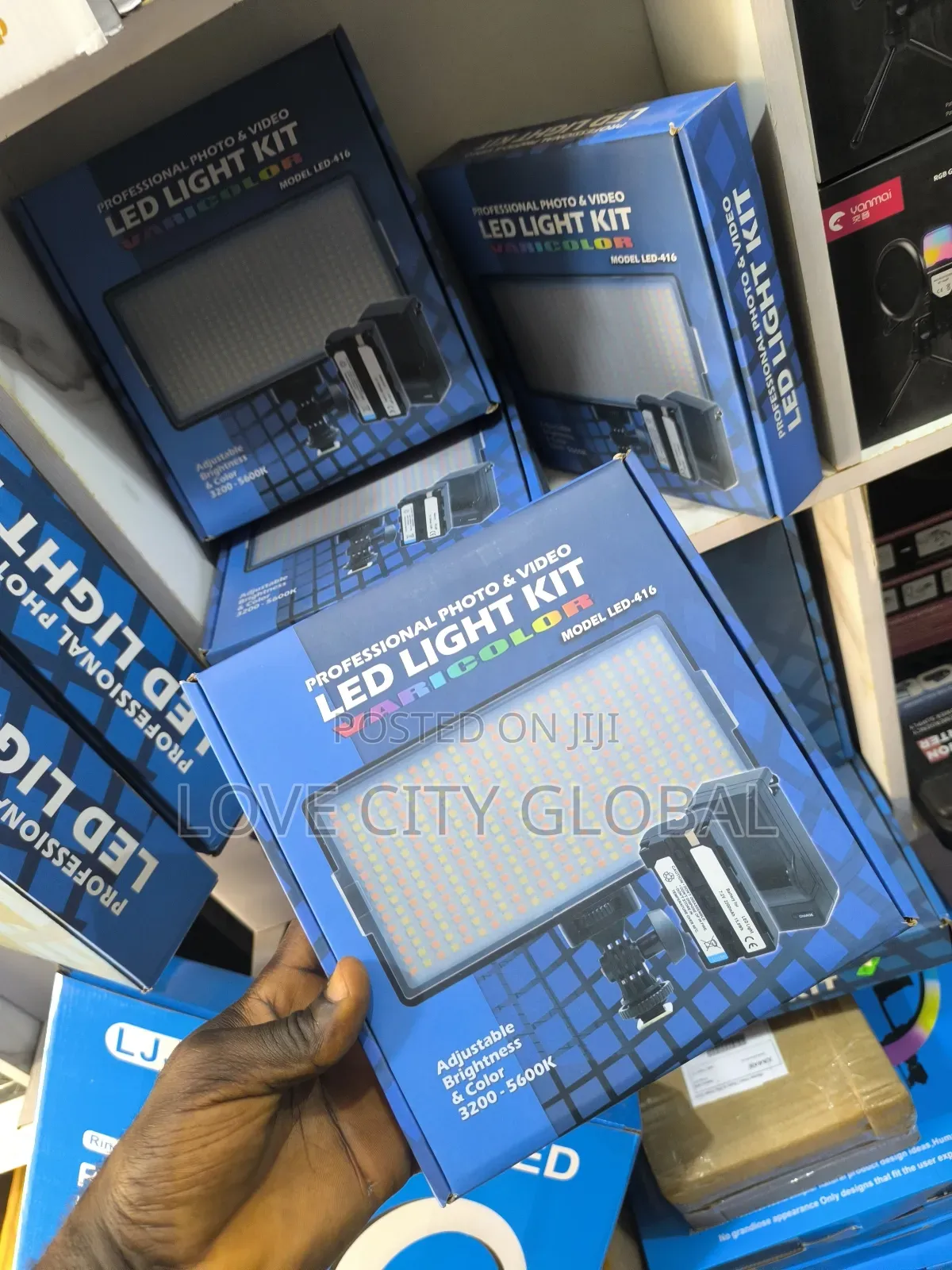 Led-416 Professional Photo Video Led Light Kit With Battery