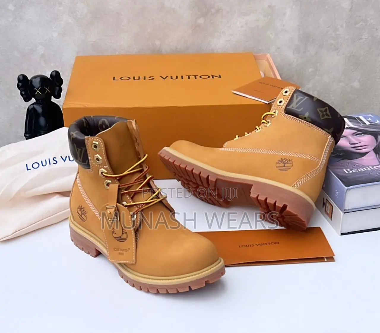 Luxury Louis Vuitton Timberland Brown Color 40-46