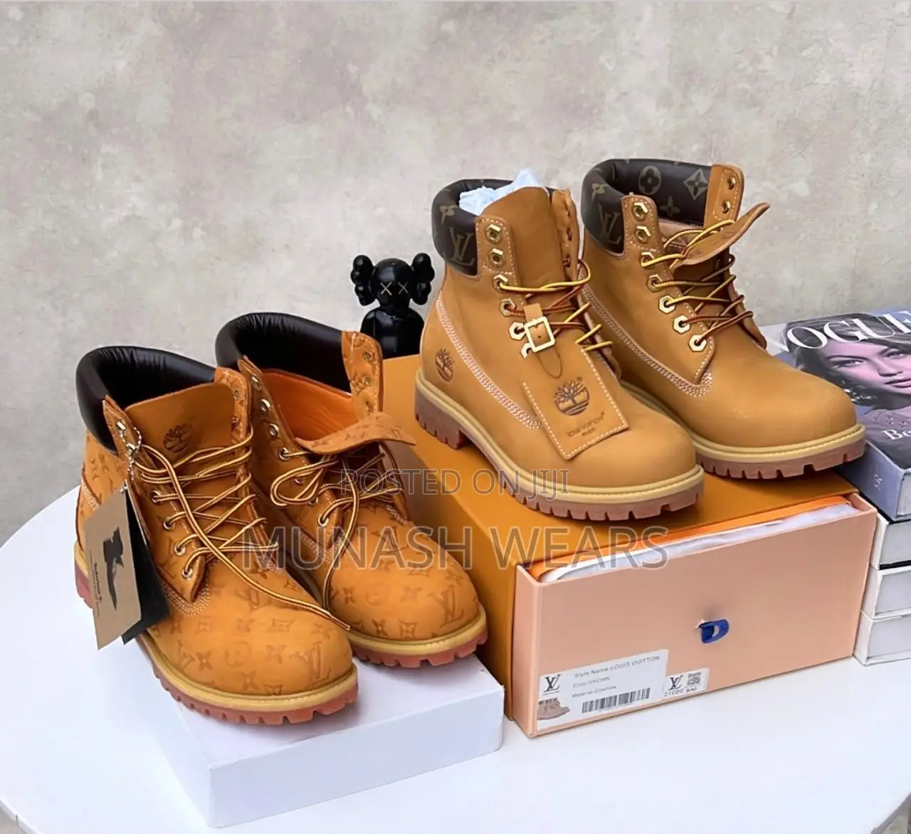 Luxury Louis Vuitton Timberland Brown Color 40-46
