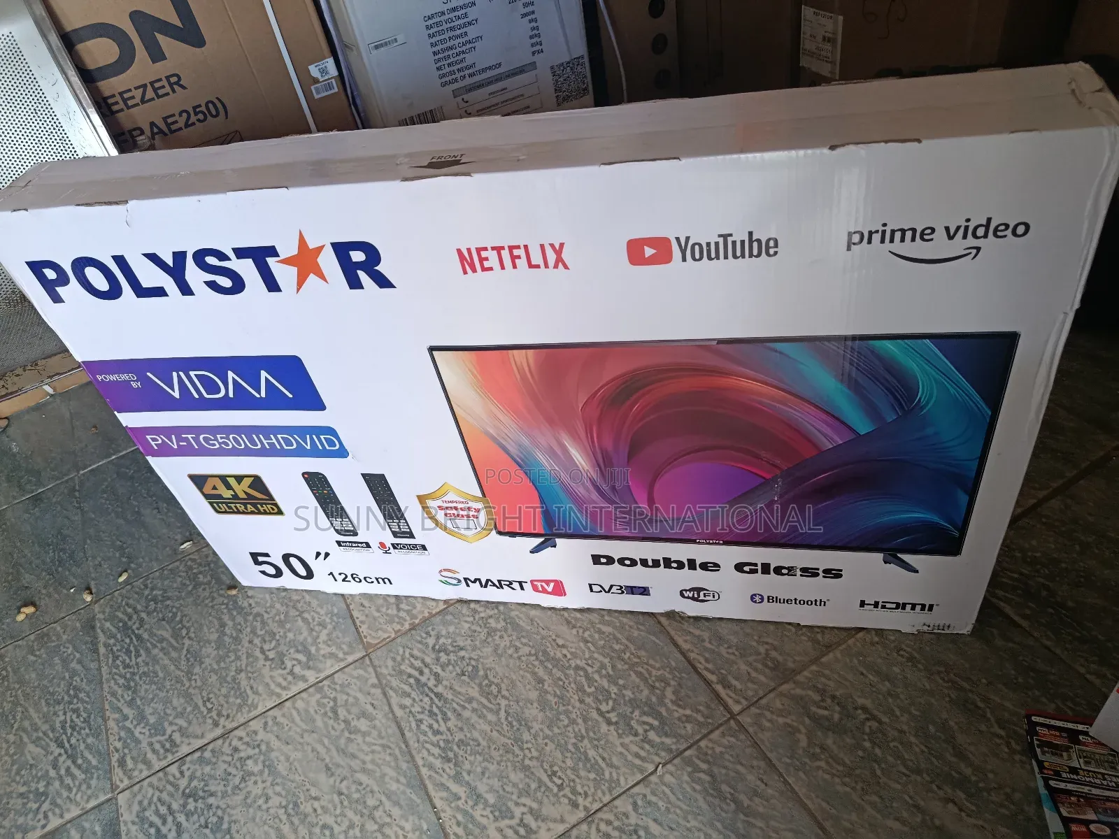 Polystar Smart Tv 50" With Double Screen Protector Two Years Warranty