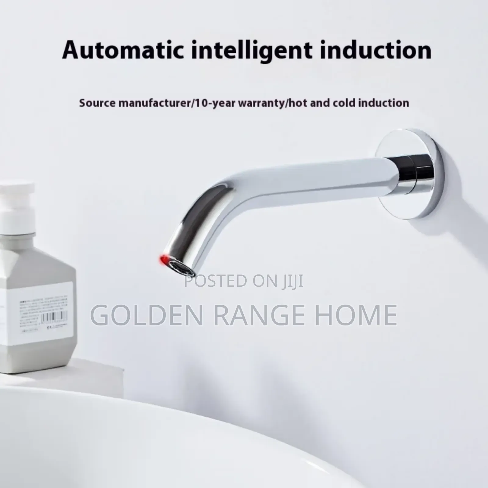 Chrome Ideal Wall Mount Sensor Faucet