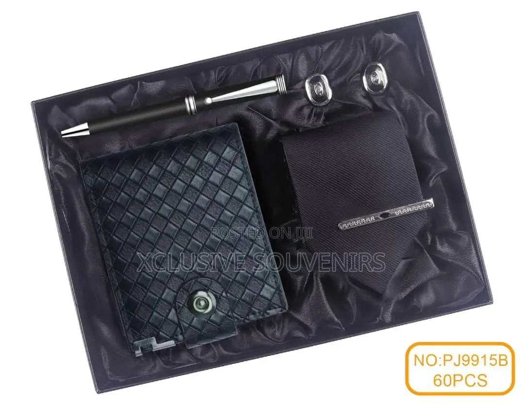 Quality Men’S Promotional Gift Set   *Wallet  *Tie *Cuff Links *Pen