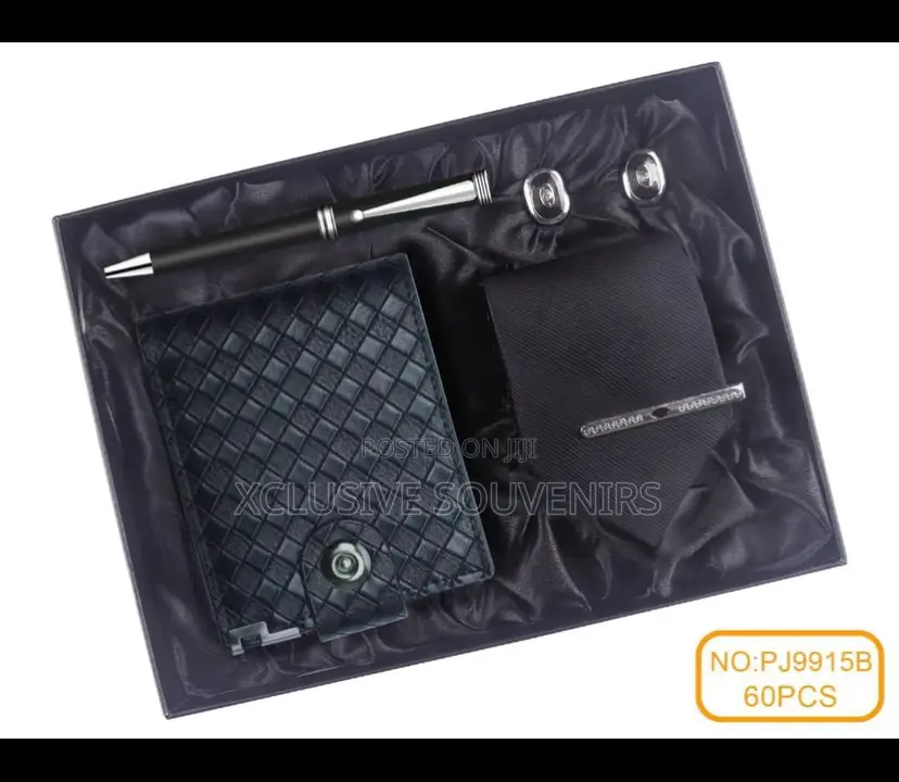 Quality Men’S Promotional Gift Set   *Wallet  *Tie *Cuff Links *Pen