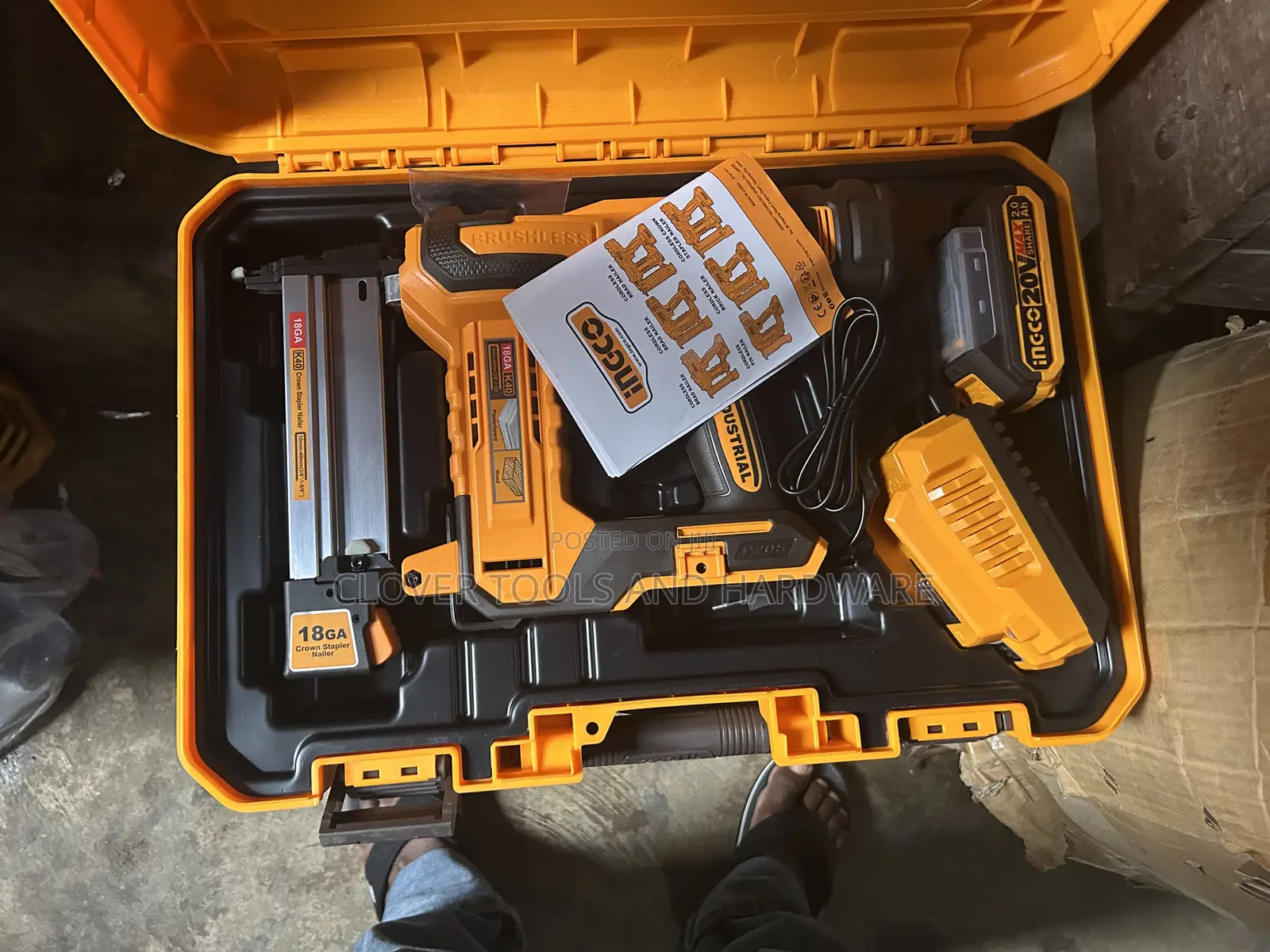 Ingco Cordless Stapler Nailer Ccsnli6008