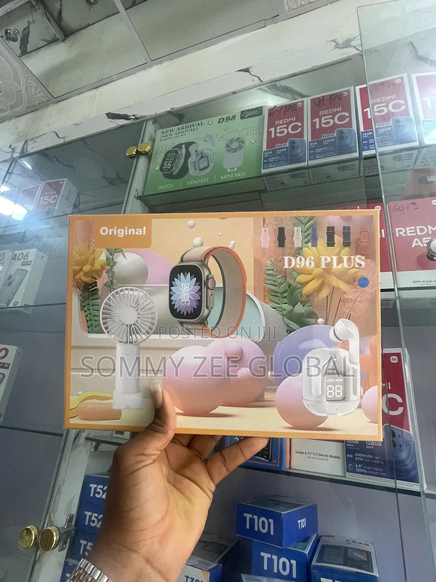 D96 Plus Smart Watch , Band , Charging Cable And User Manual