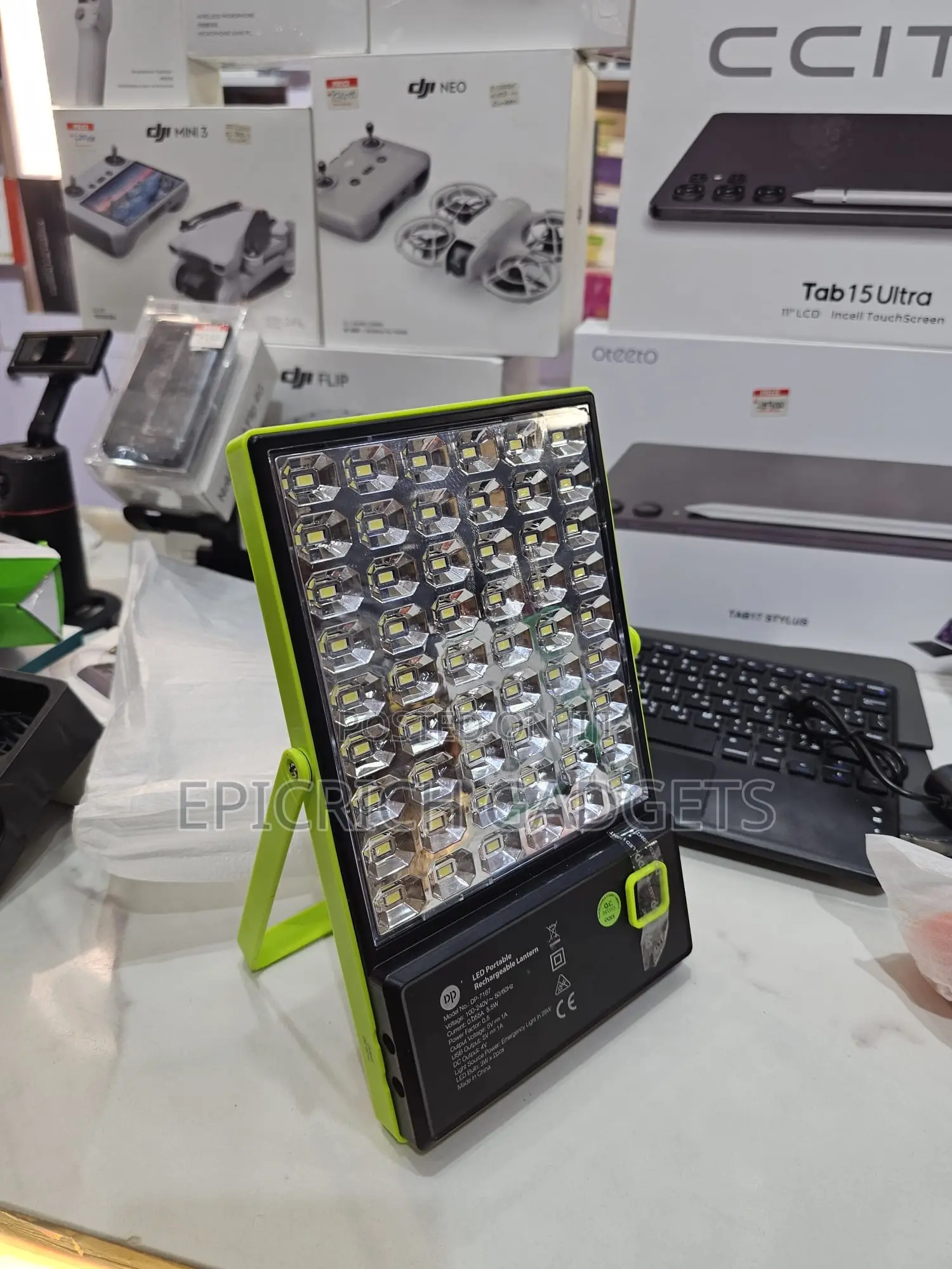 Solar Powered Rechargeable Led Lamp With Panel