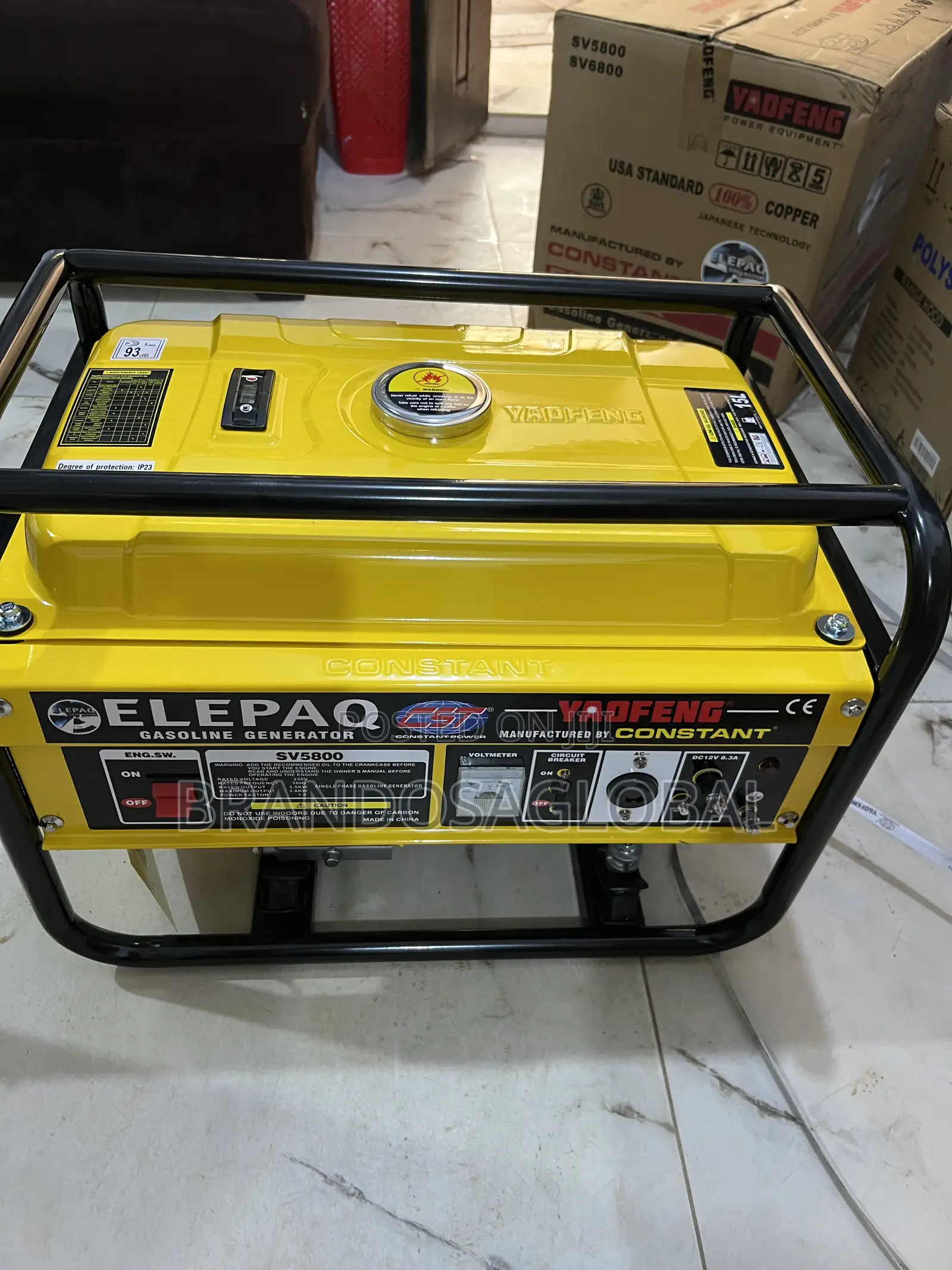 Latest Elepaq Sv5800 Generator – 3.5kva, Portable Easy to Use