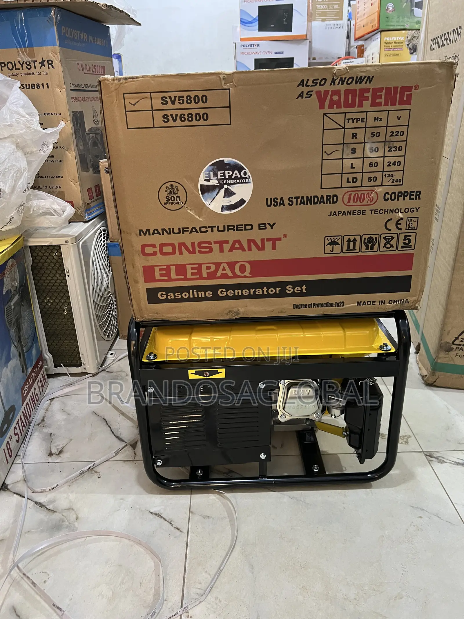Elepaq 3.5kva Constant Power Generator – Sv5800 With Voltage Regulator