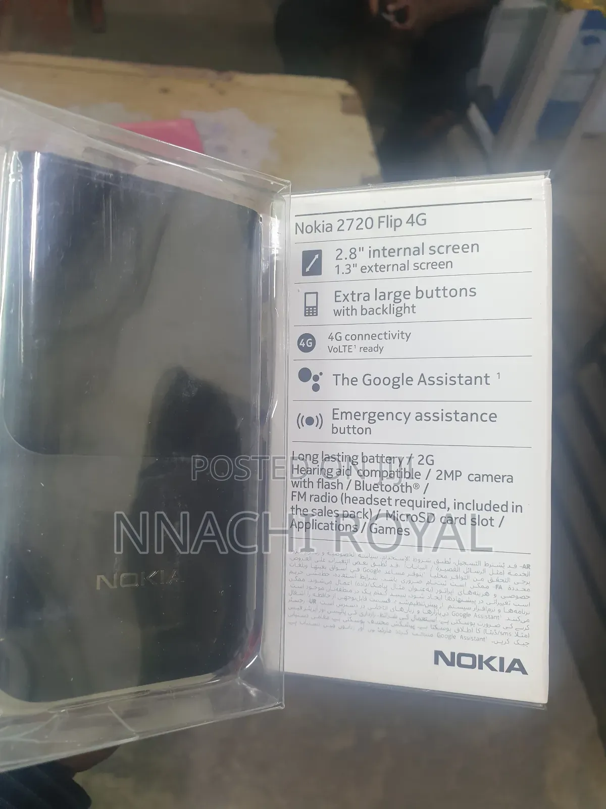 New Nokia 2720 Flip 512 GB Black
