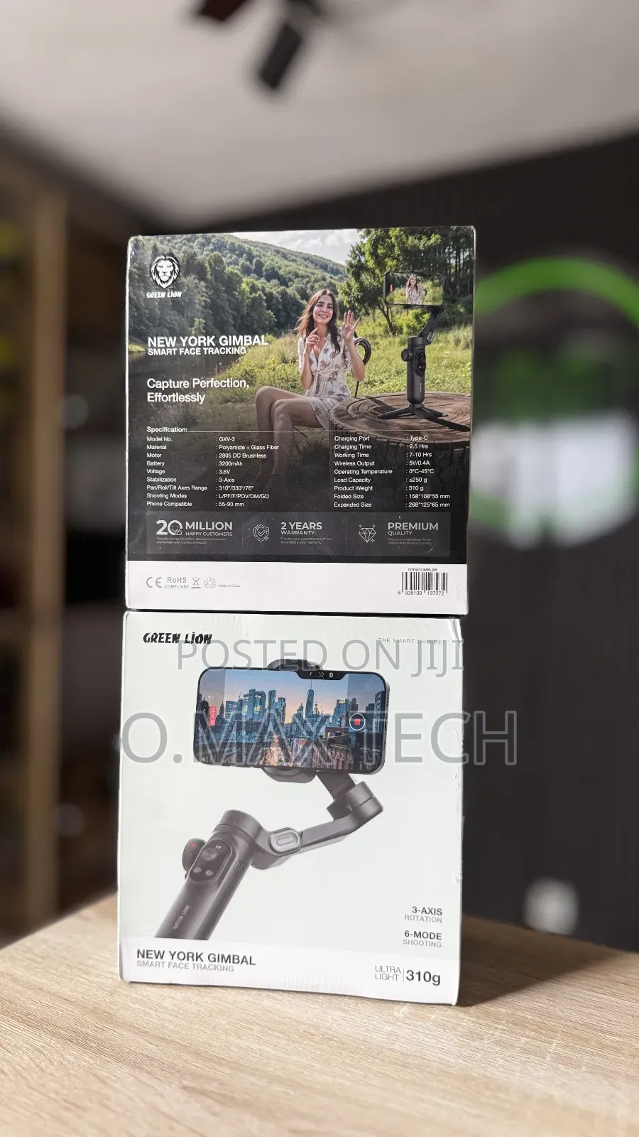 Green Lion New York Gimbal Smart Face Tracking