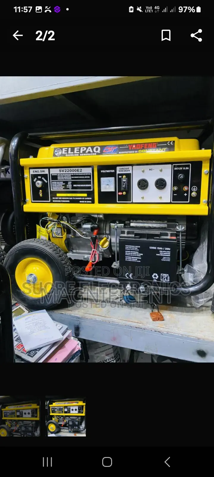 Oringinal Brand New Elepaq Generator 10kva Petrol