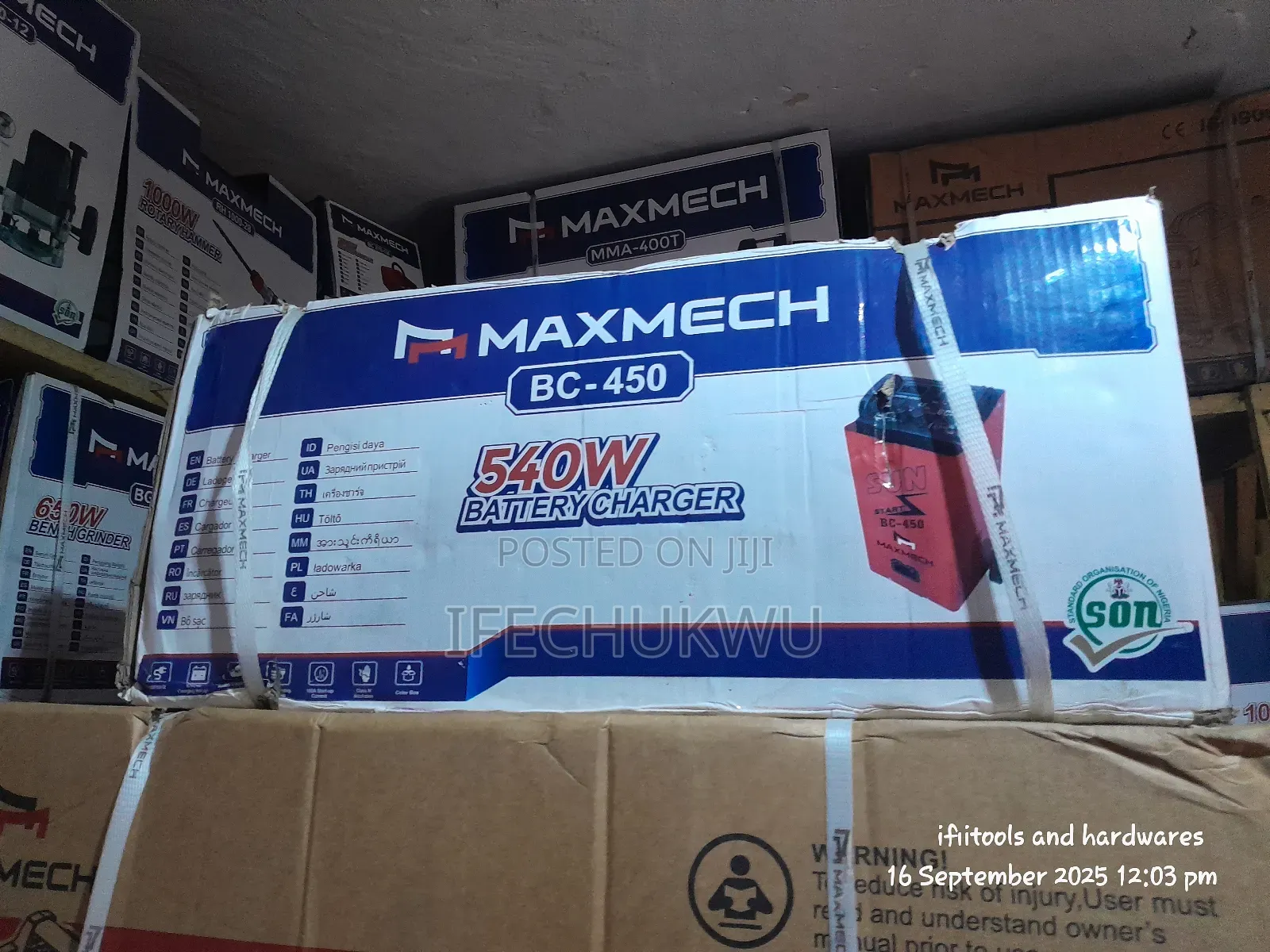 Maxmech Standing Battery Charger 180amps