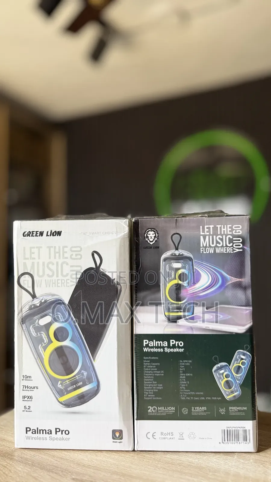 Green Lion Palma Pro Wireless Speaker - Black