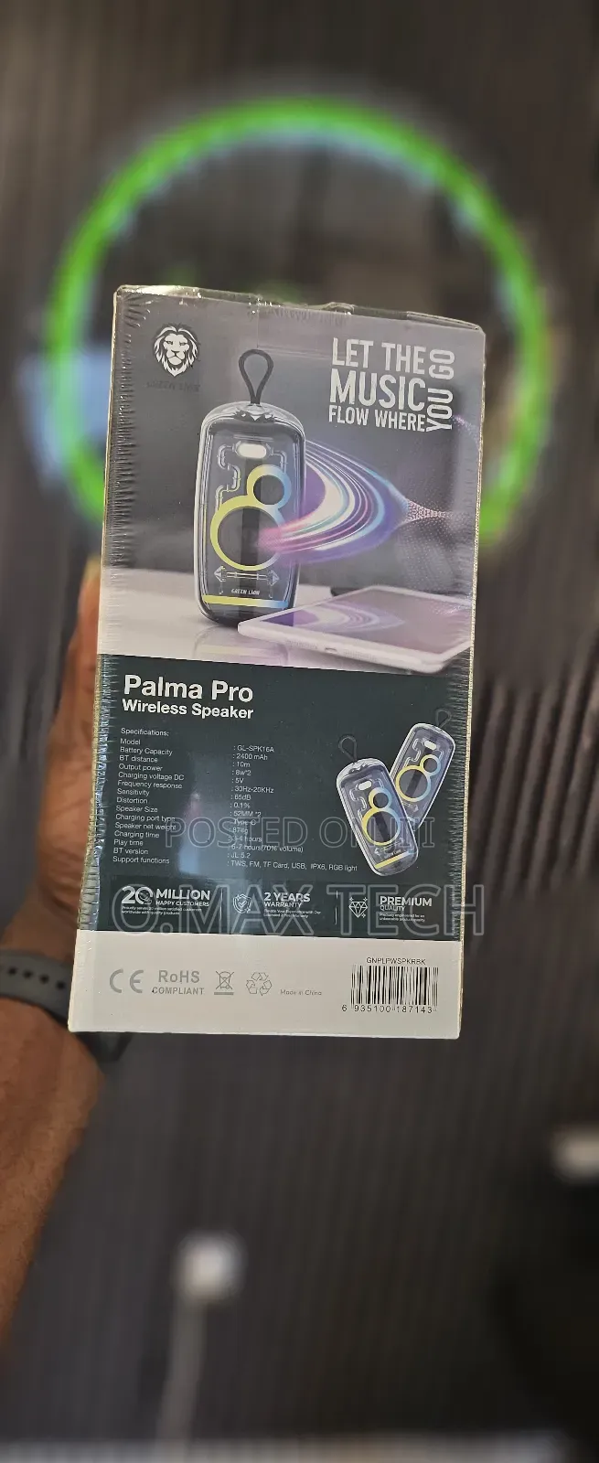 Green Lion Palma Pro Wireless Speaker - Black