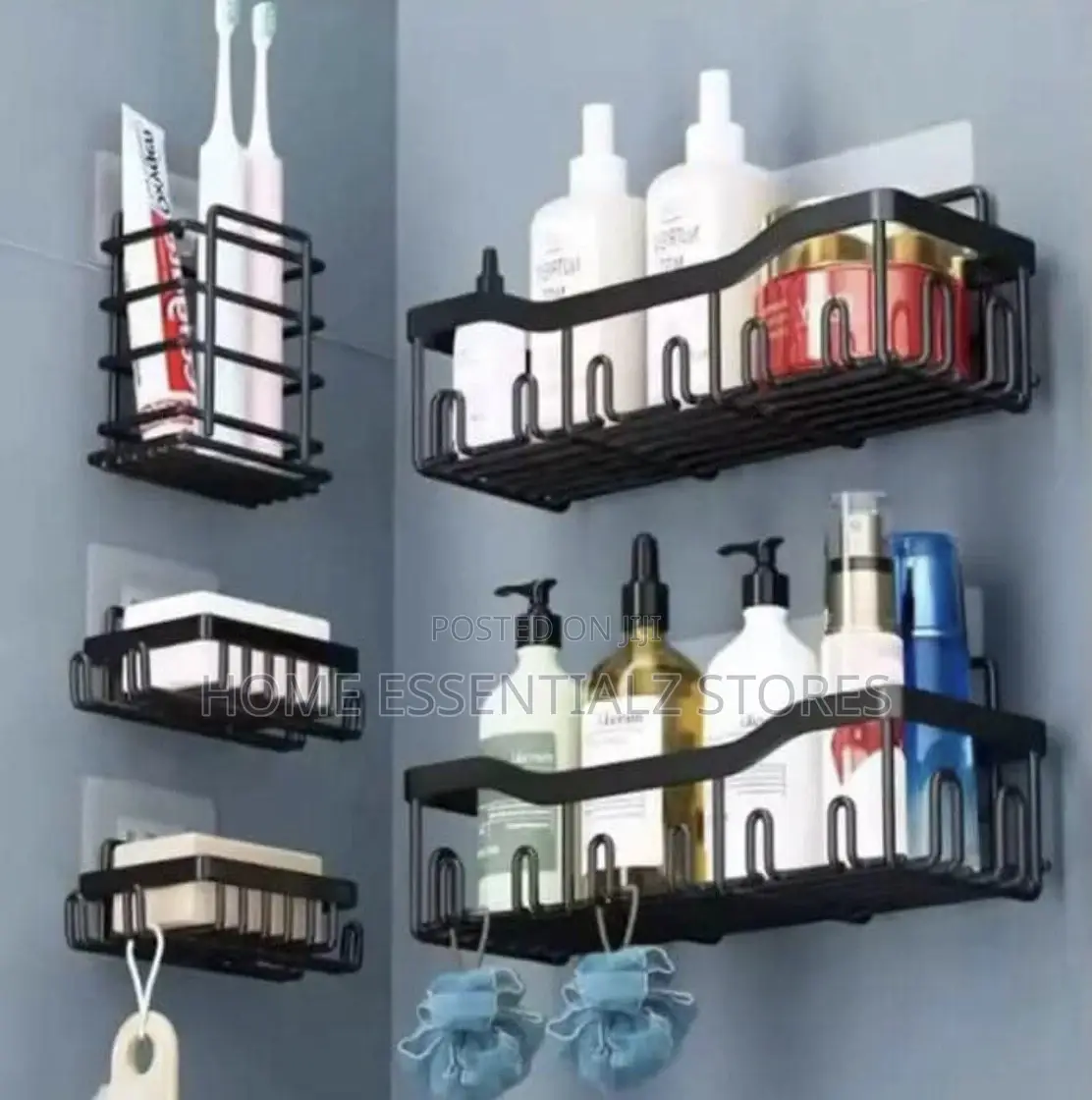 Shower Caddy for Bathrooms - Flat Design 5 Pieces