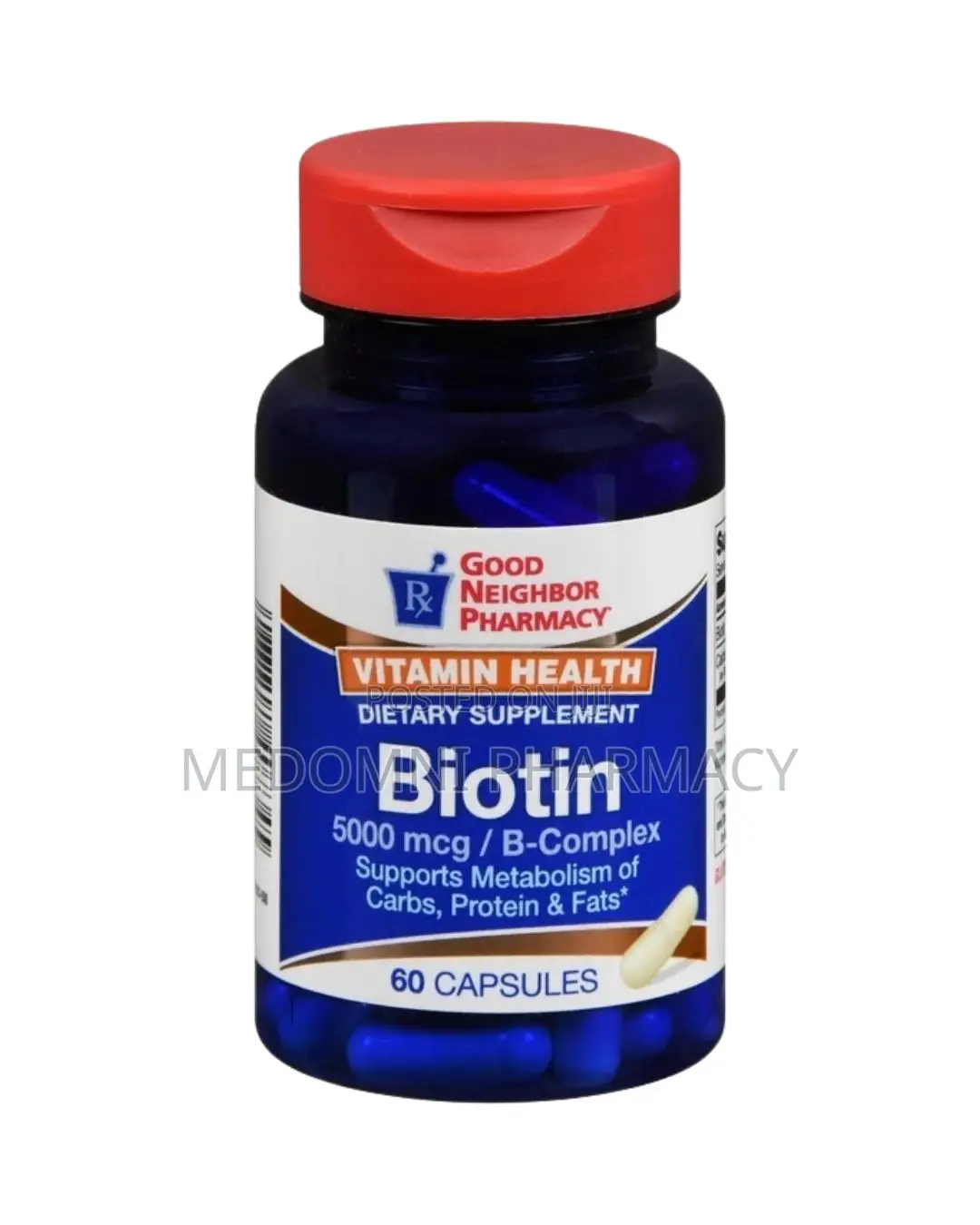 Good Neighbor Pharmacy Biotin 5000mcg – 60 Capsules