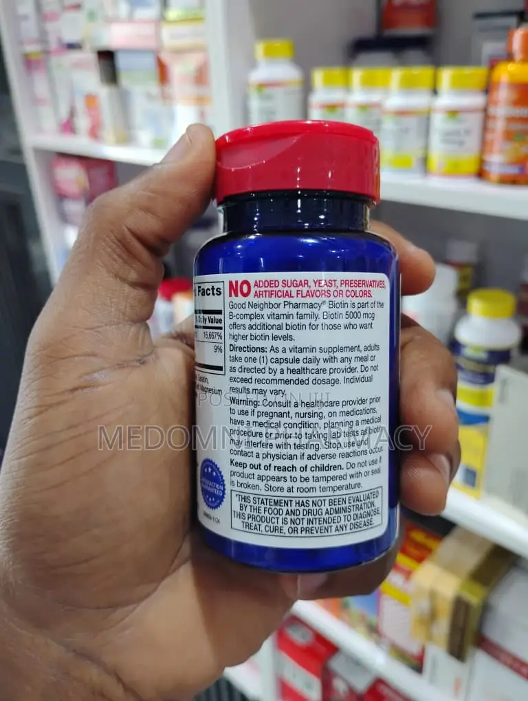 Good Neighbor Pharmacy Biotin 5000mcg – 60 Capsules