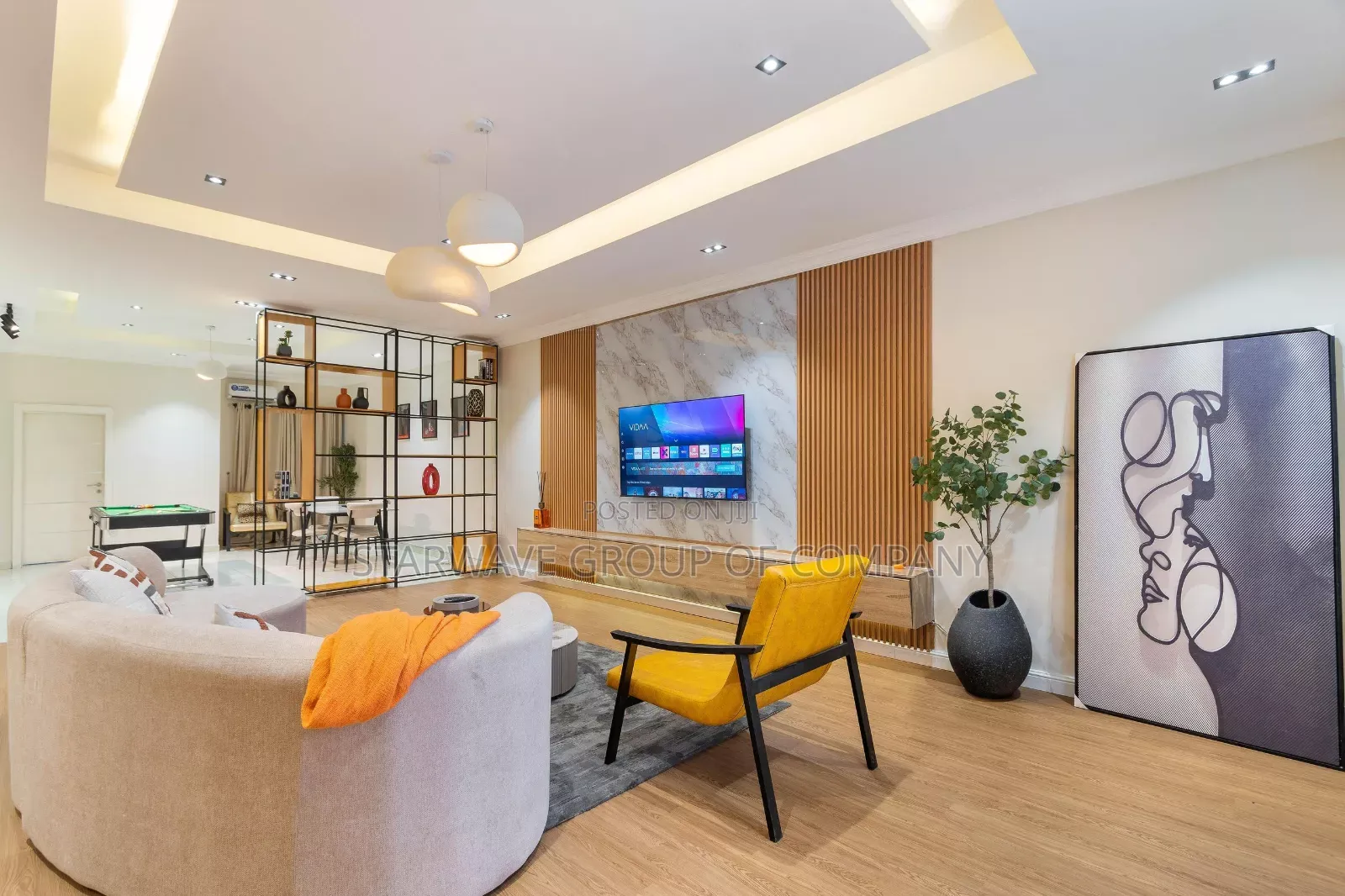 3 Bedroom Luxuruous Apartment With Snooker Board
