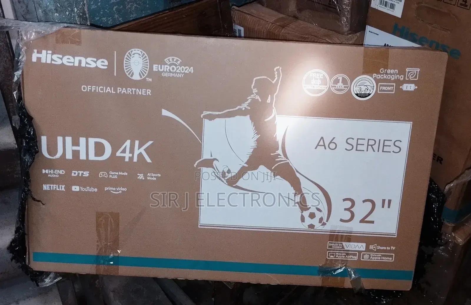 32" Hisense Smart 4k Uhd Tv + Netflix + Youtube + Warranty (Brand New)