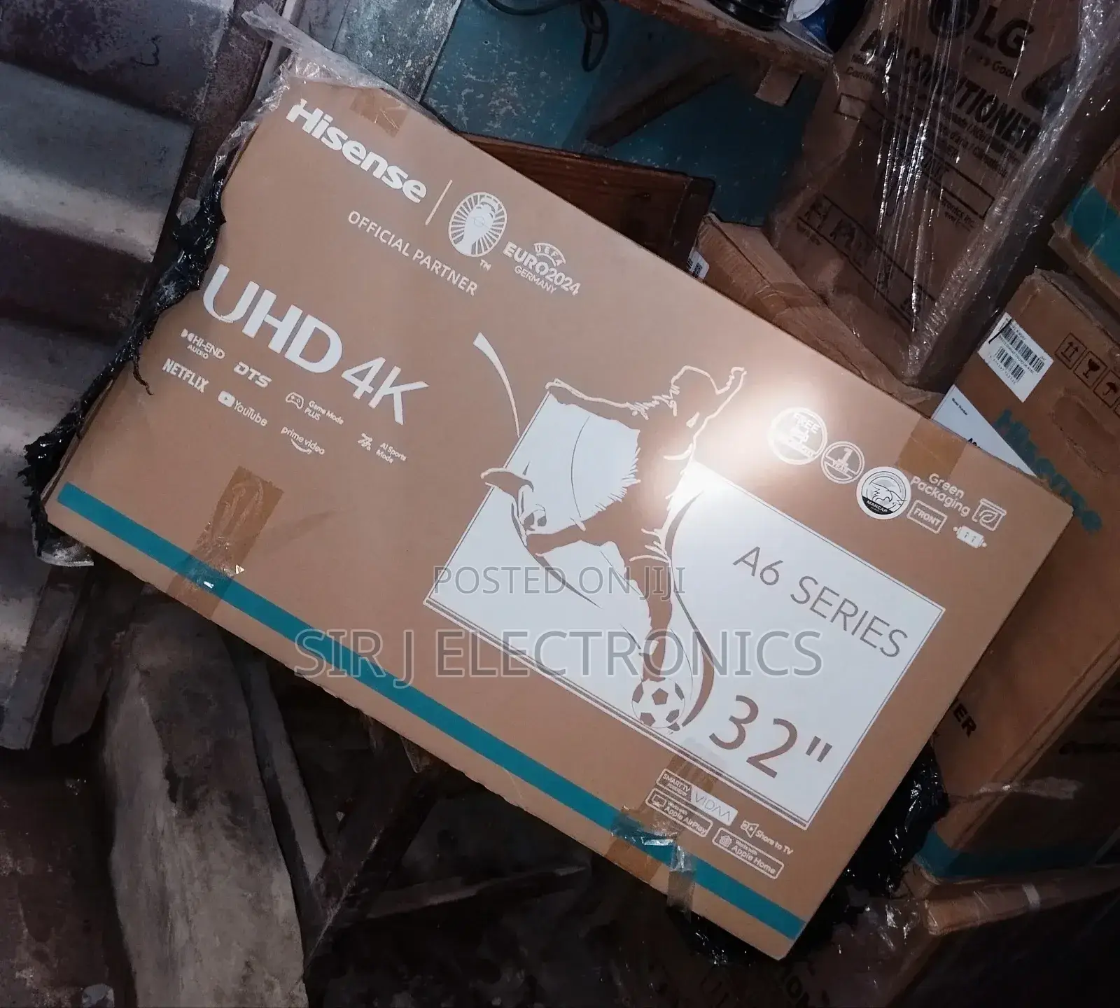 Hisense 32" Smart 4k Uhd Tv + Netflix + Youtube + Warranty (Brand New)