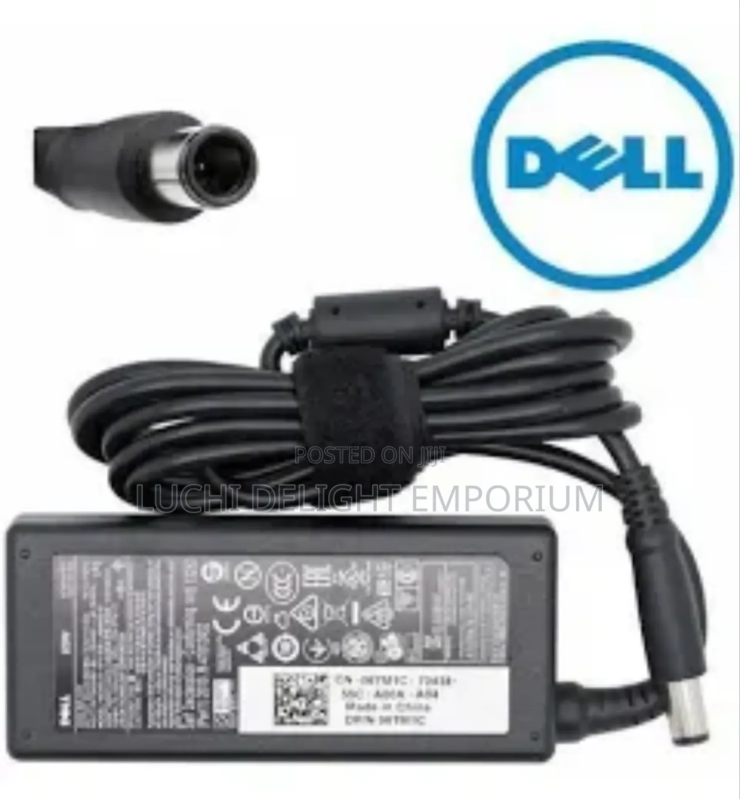 Dell Laptop Adapter / Charger Big Pin With Power Cord - 65w Turkubo