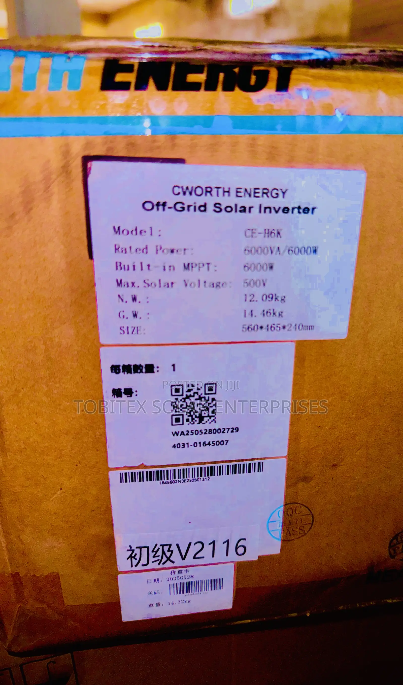 Cworth Energy Hybrid Inverter 6kva