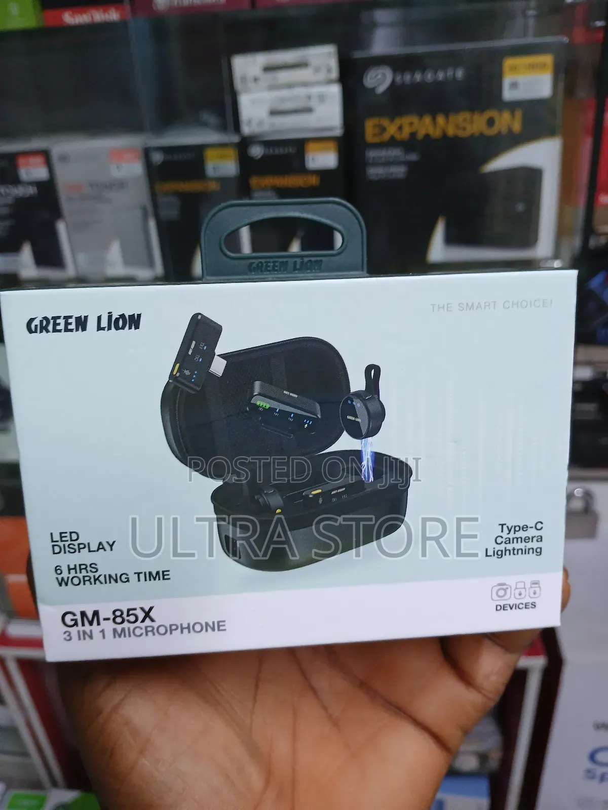 Green Lion Gm-85x 3-in-1 Magnetic Noise Cancellation Wireless Micropho