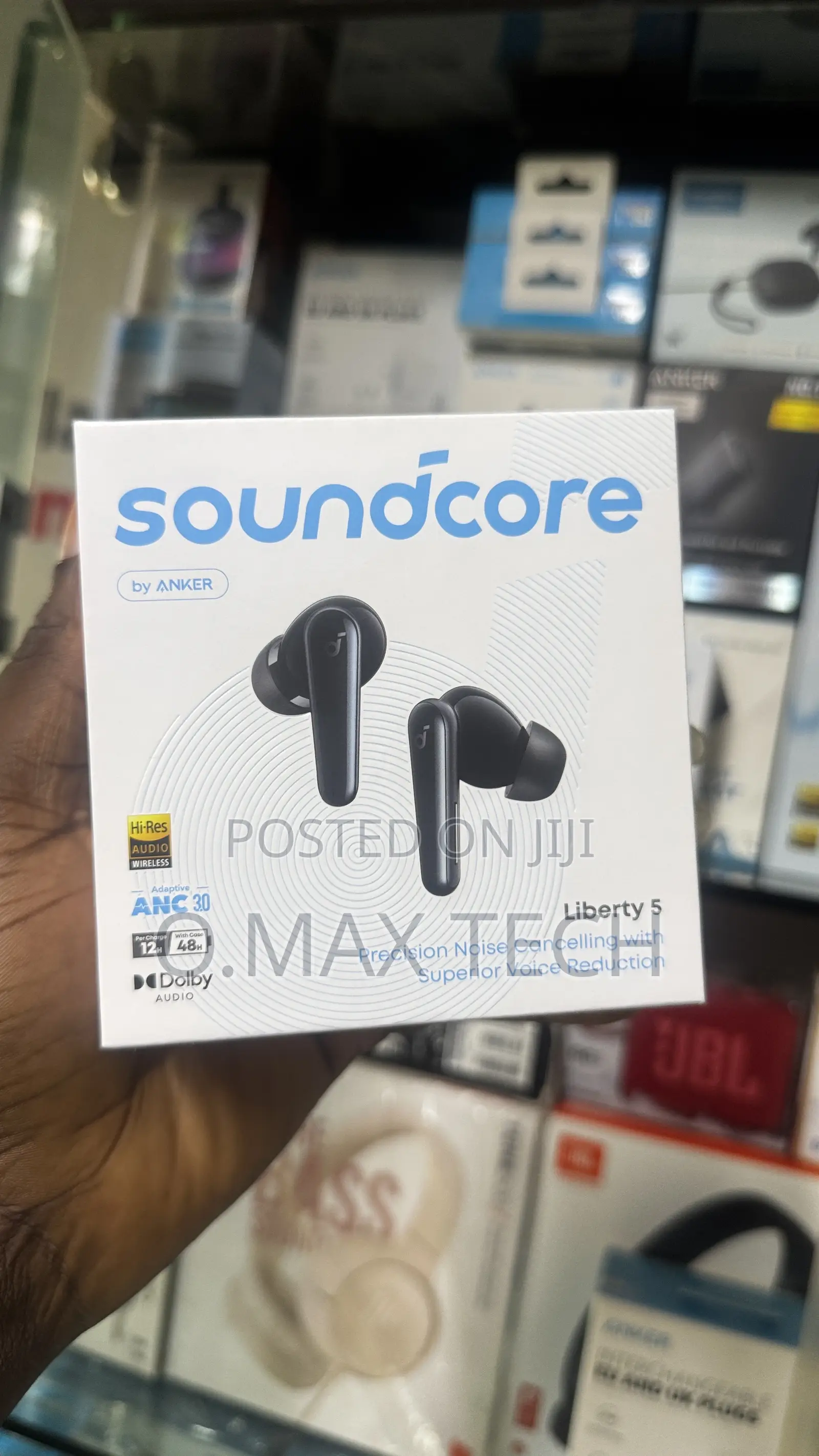 Sound Core Liberty 5 Noise-Cancelling Earbuds With Dolby Audio