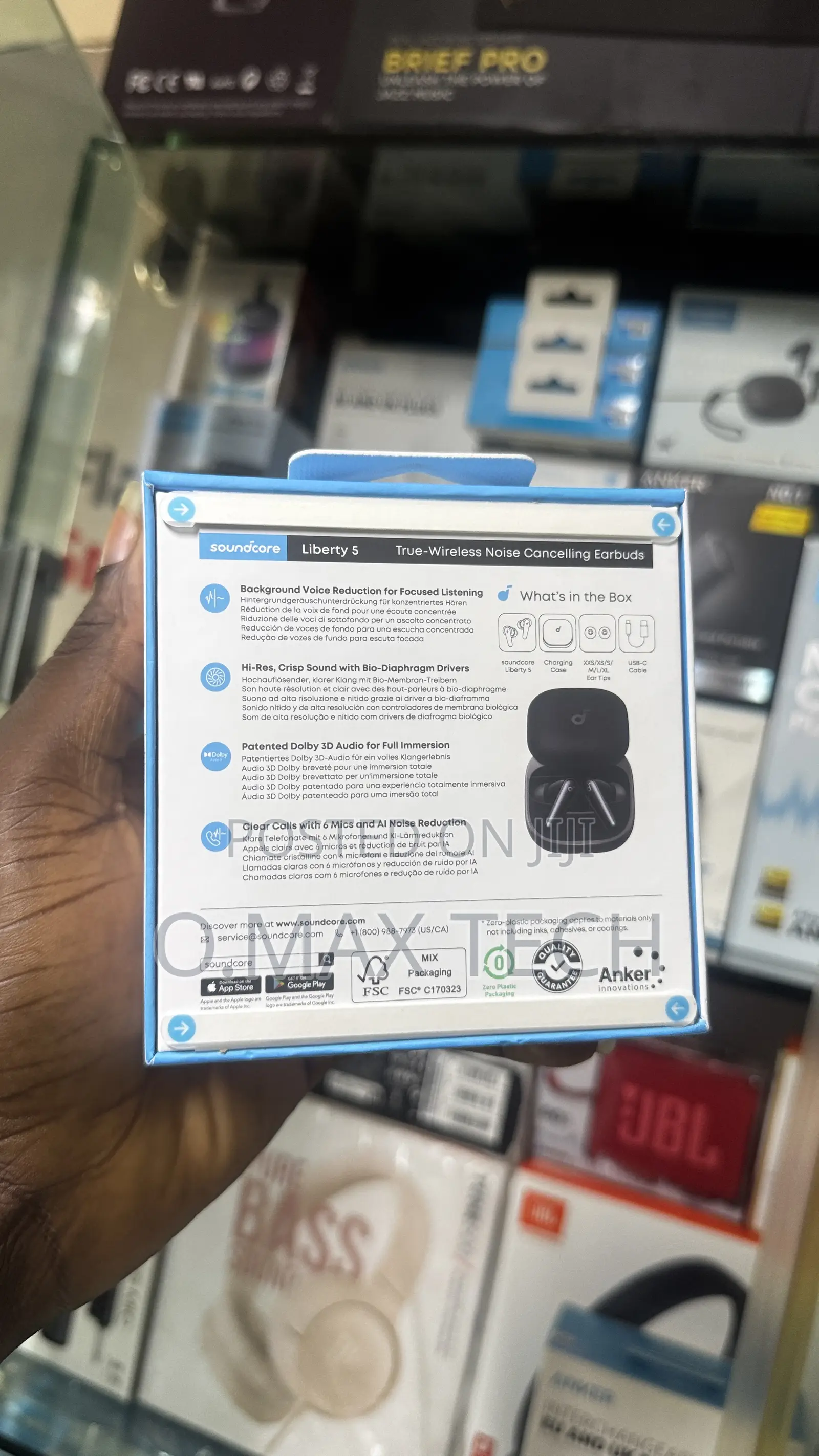 Sound Core Liberty 5 Noise-Cancelling Earbuds With Dolby Audio
