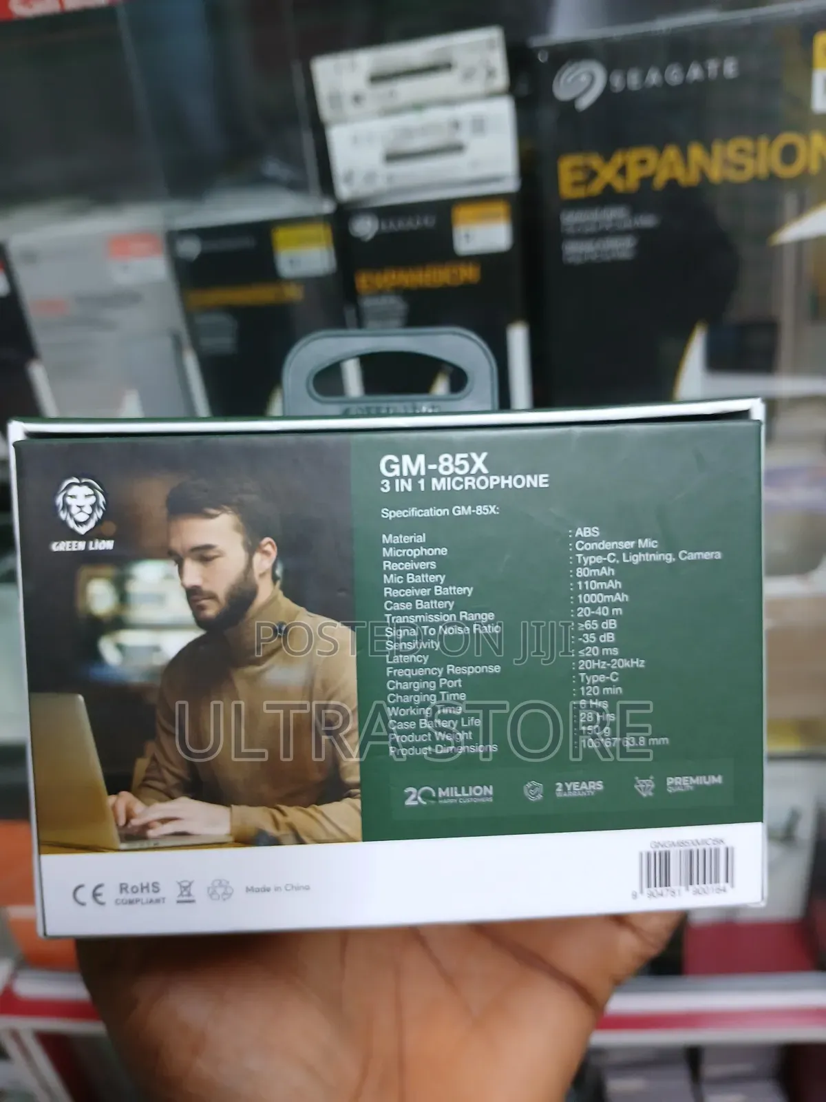 Green Lion Gm-85x 3-in-1 Magnetic Noise Cancellation Wireless Micropho