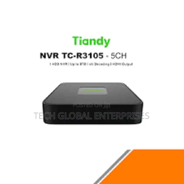 Tiandy Tc-R3105 5-Channel 1-HDD Pse NVR