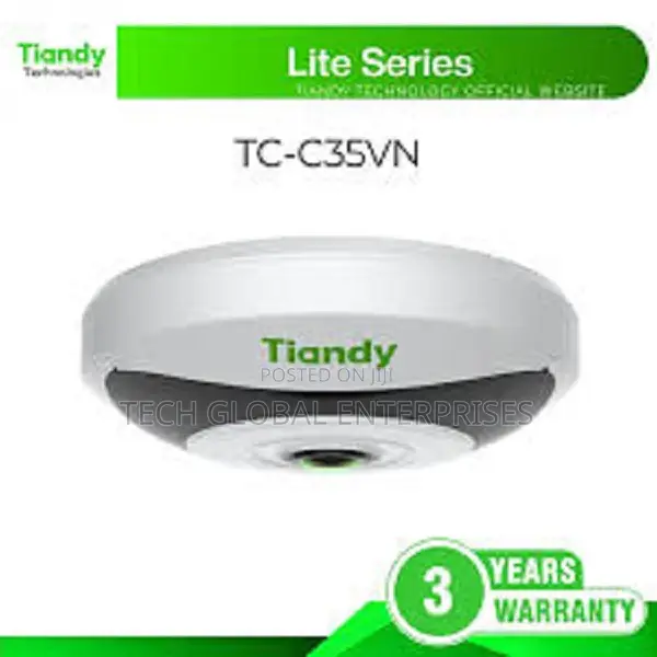 Tiandy 5mp Fixed Dome Camera (Fisheye) Tc-C35vn