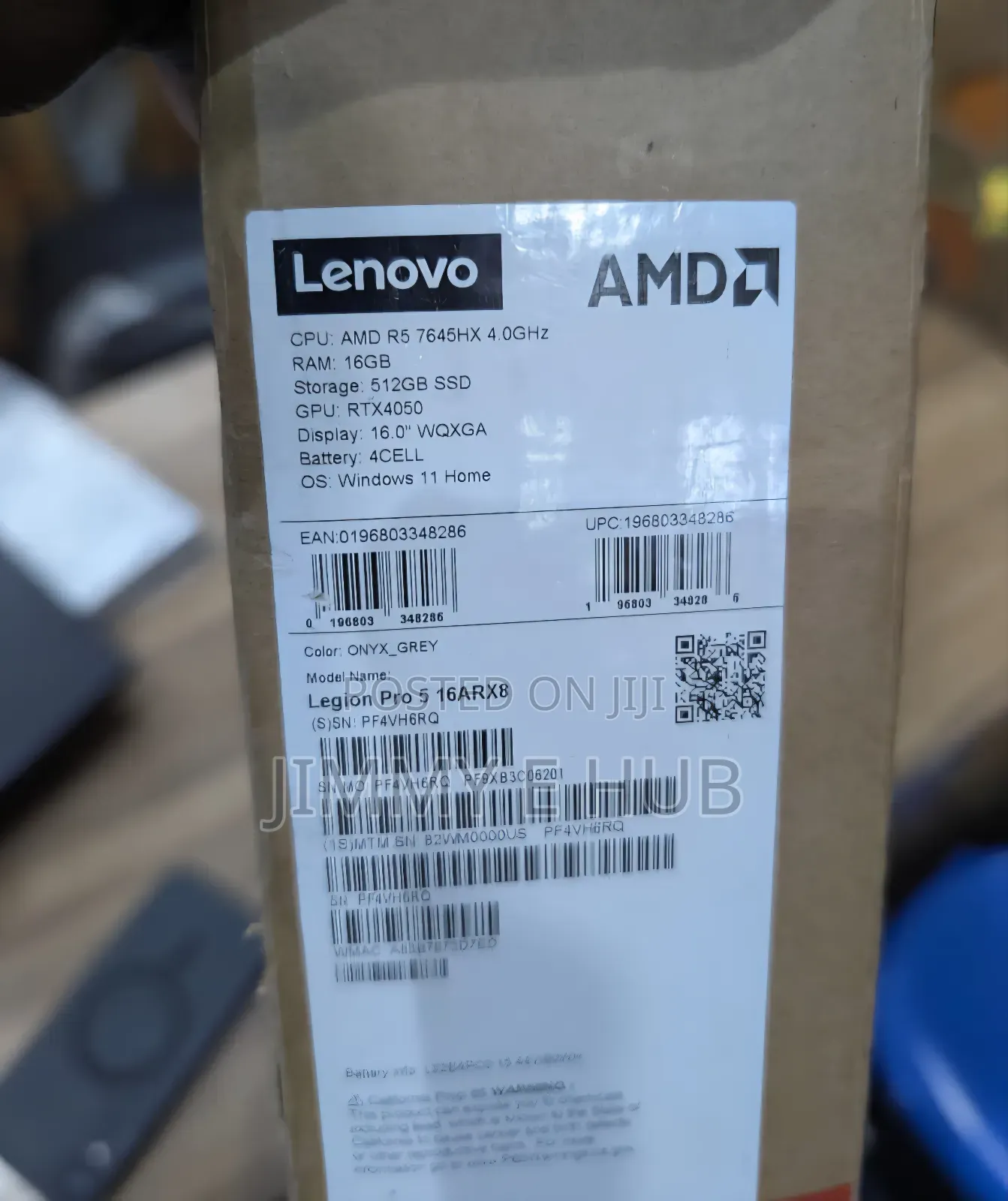 New Laptop Lenovo Legion 5 16GB AMD Ryzen 5 SSD 512GB